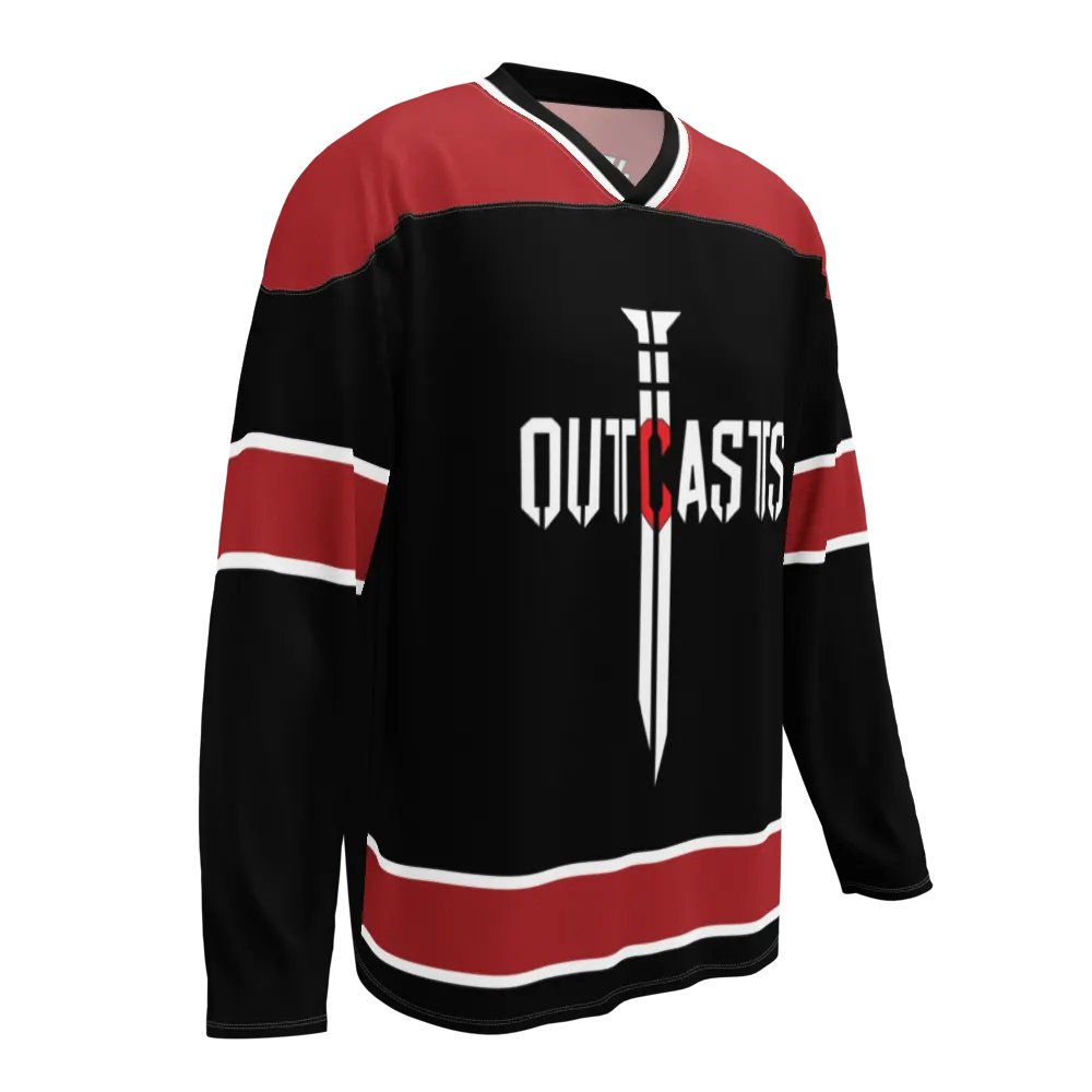 Outcasts Hockey Jersey Red/Black product image (5)