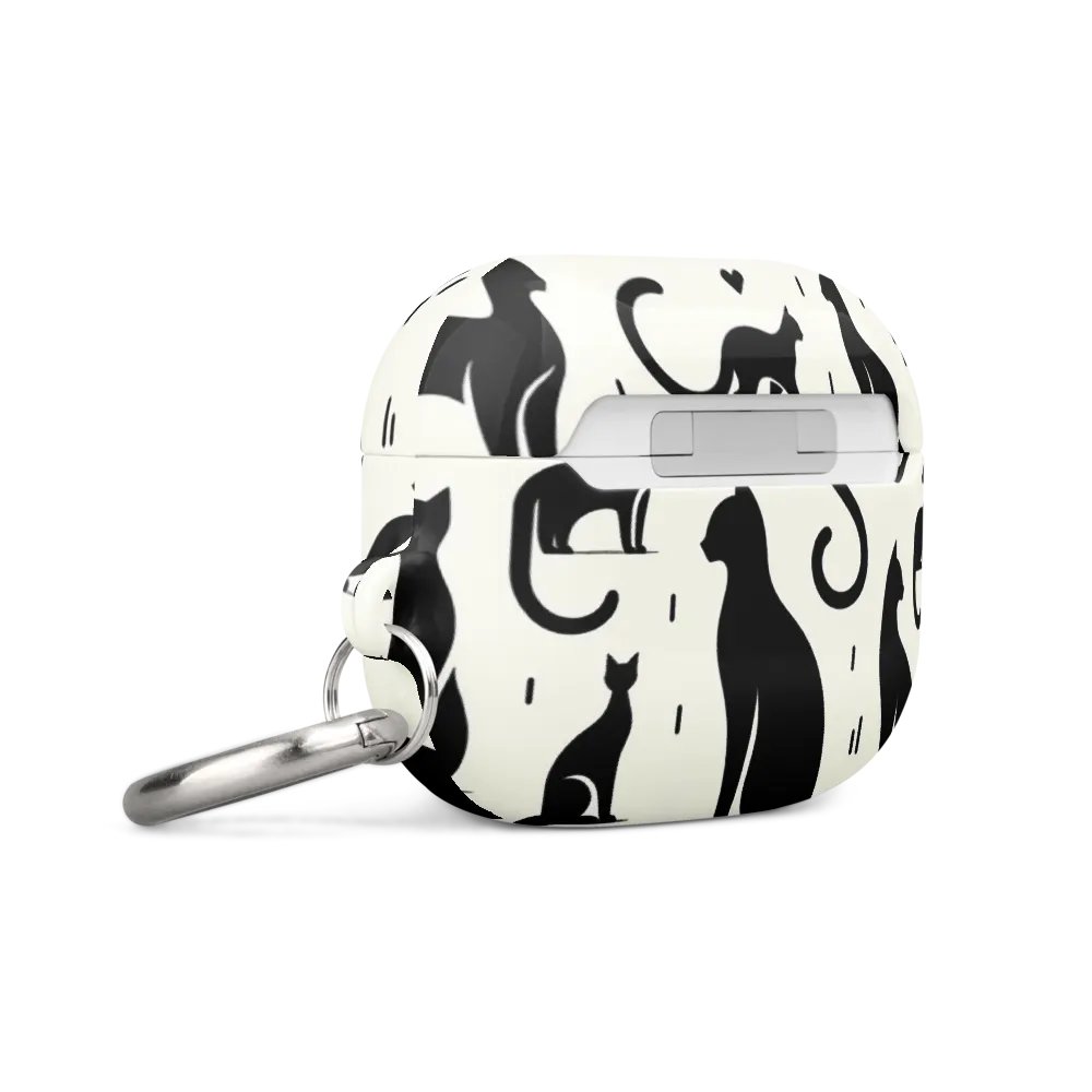 All-Over Print Case for AirPods®: Monochrome product image (8)