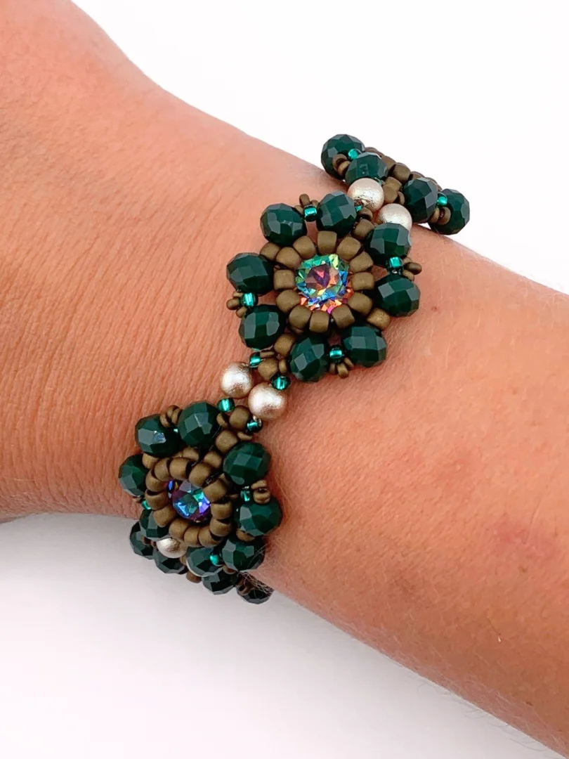 Beading Pattern - Cloverlight Crystal Bracelet product image (5)