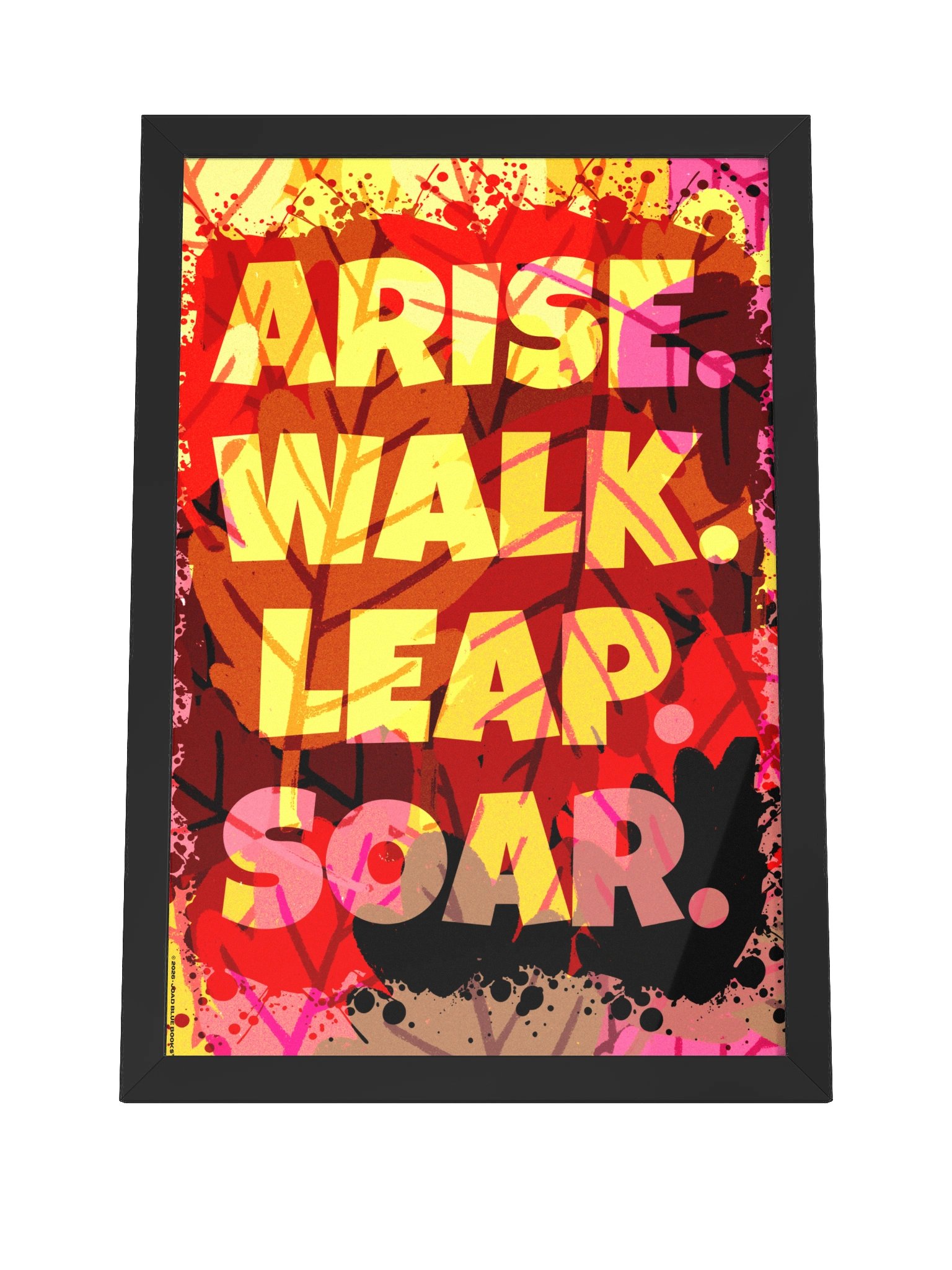Framed High-Quality Matte Motivational Poster Fall Aesthetic product image (4)
