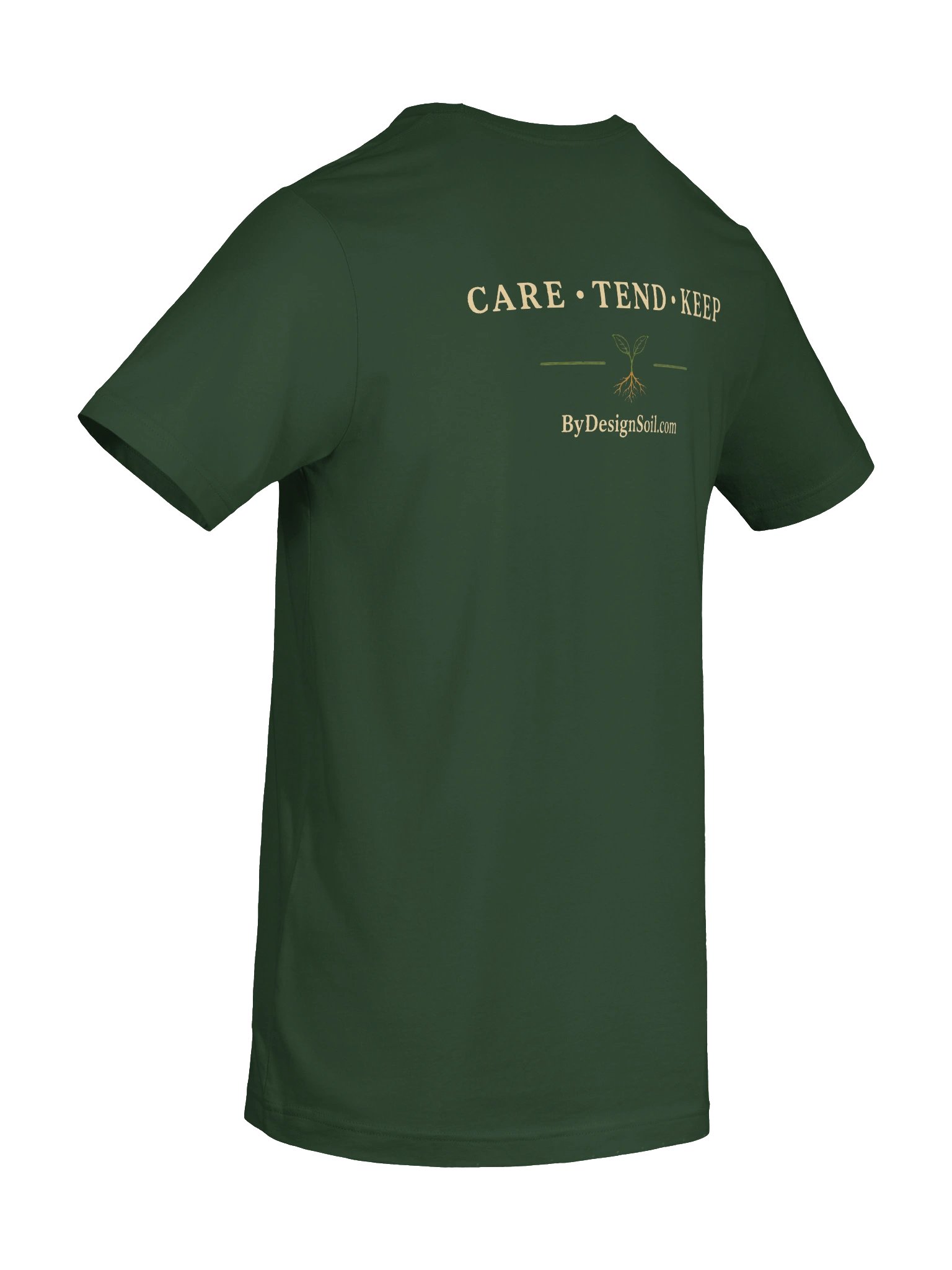 Care Tend Keep Stewardship T Shirt Forest Green product image (8)