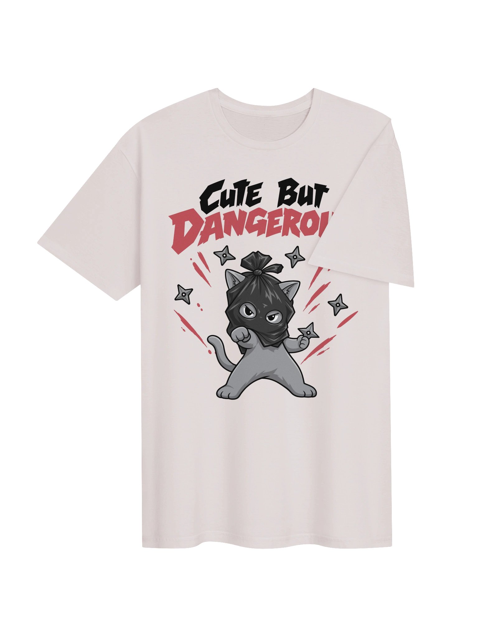 Cute But Dangerous Gray Cat Shirt product image (5)