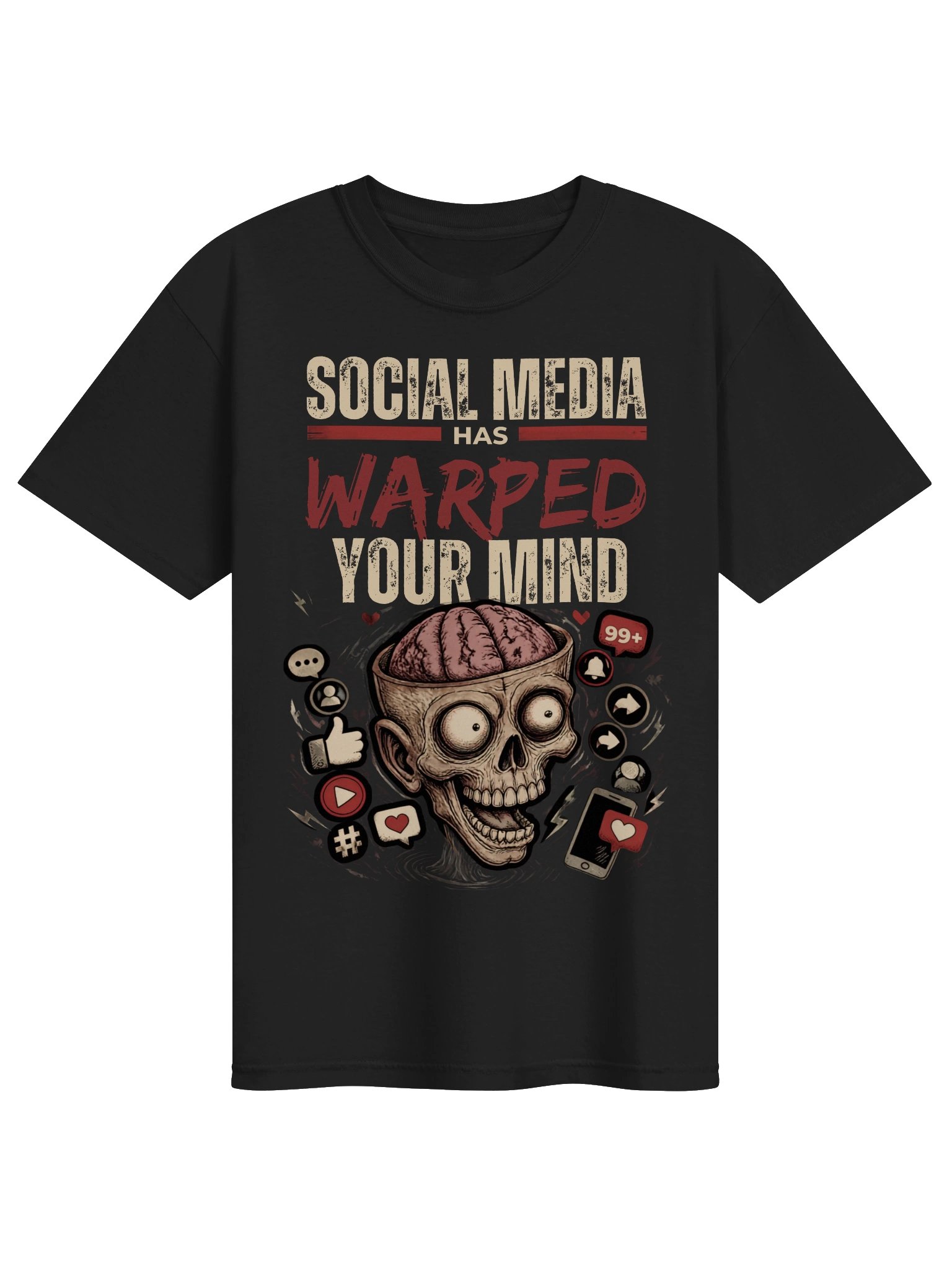Social Media Warped Mind T-Shirt product image (7)