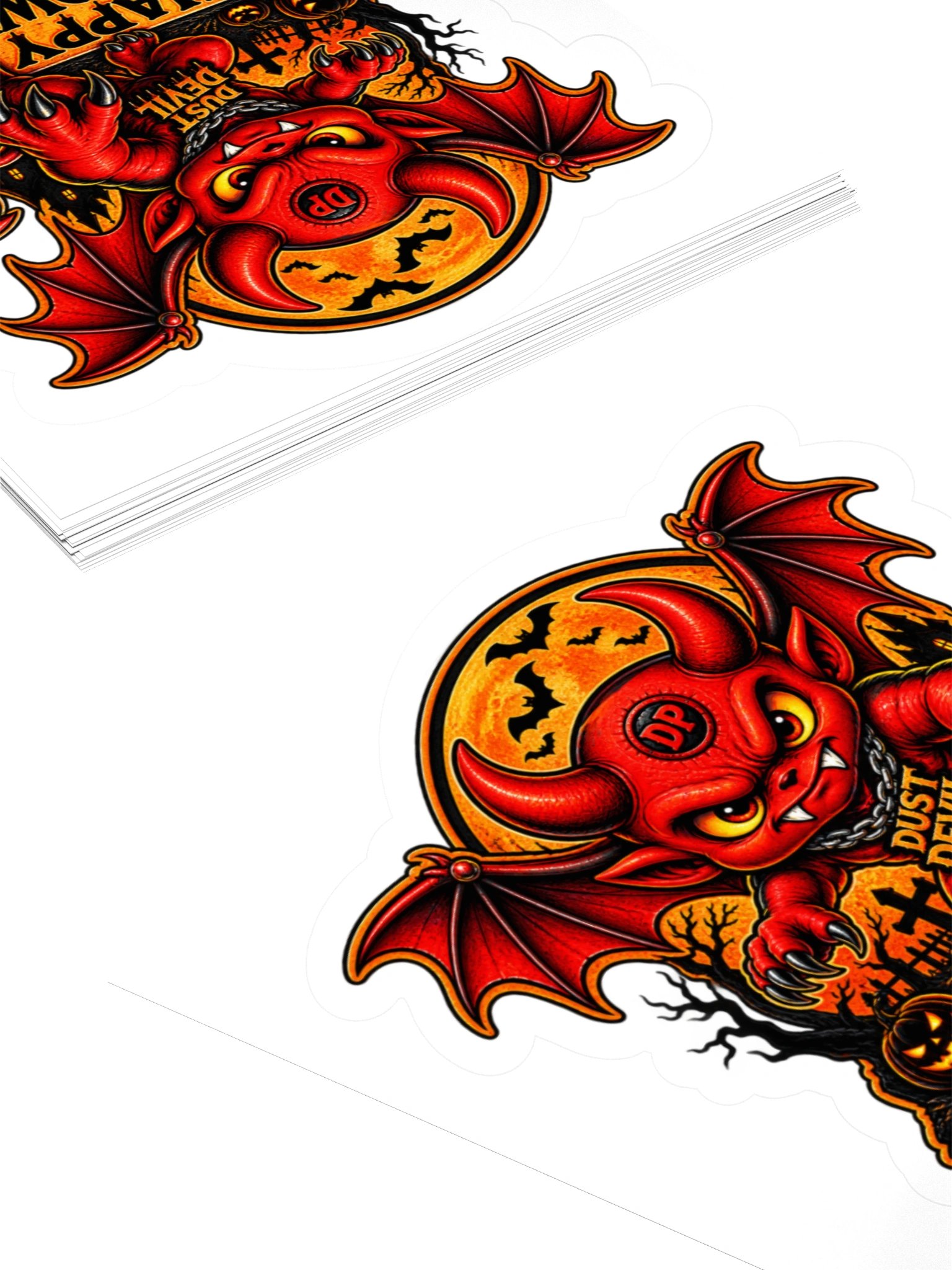 Dust Devil Happy Halloween 3" x 3" sticker product image (4)