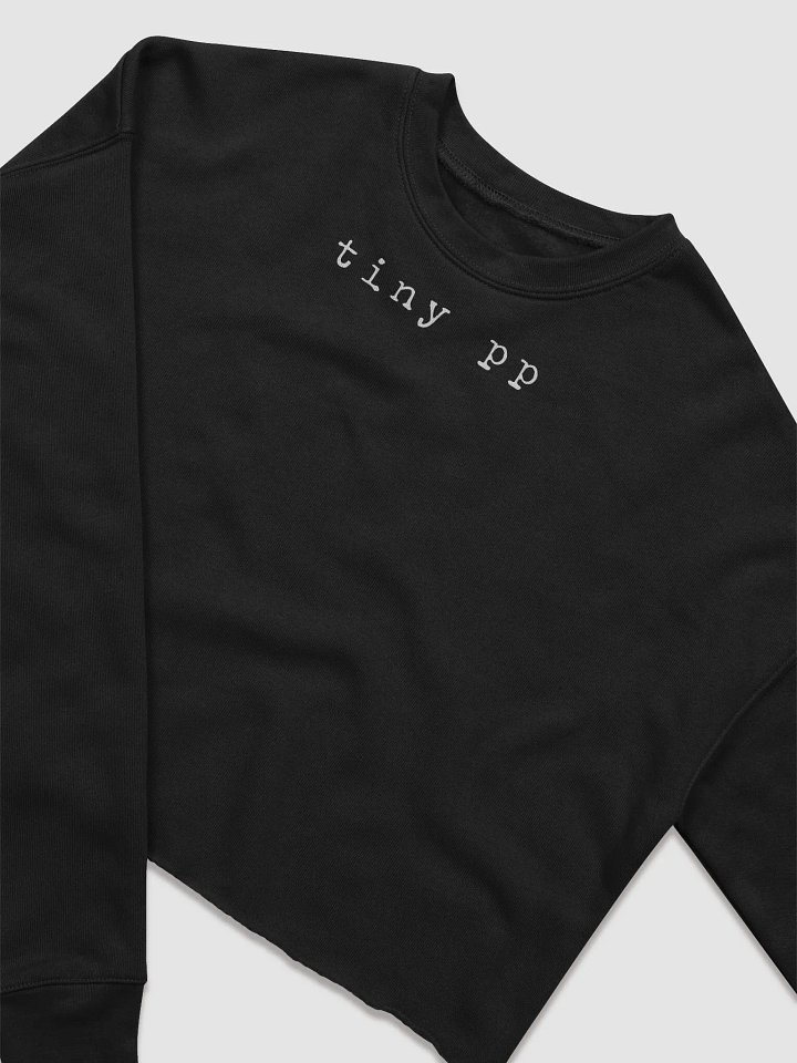 Tiny PP Bella+Canvas Women's Fleece Crop Sweatshirt (Dark) product image (4)
