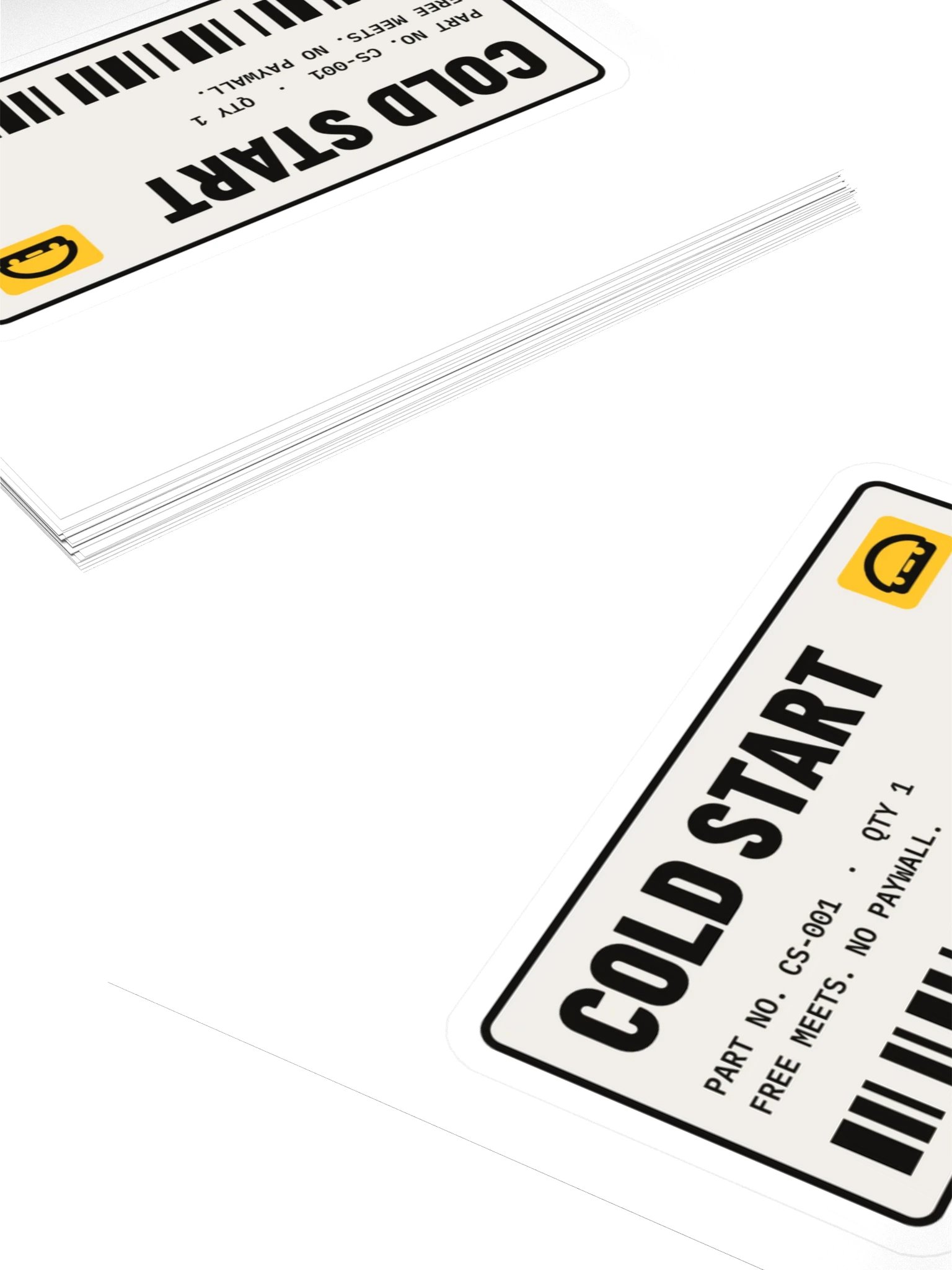 Cold Start Parts Label Sticker product image (4)
