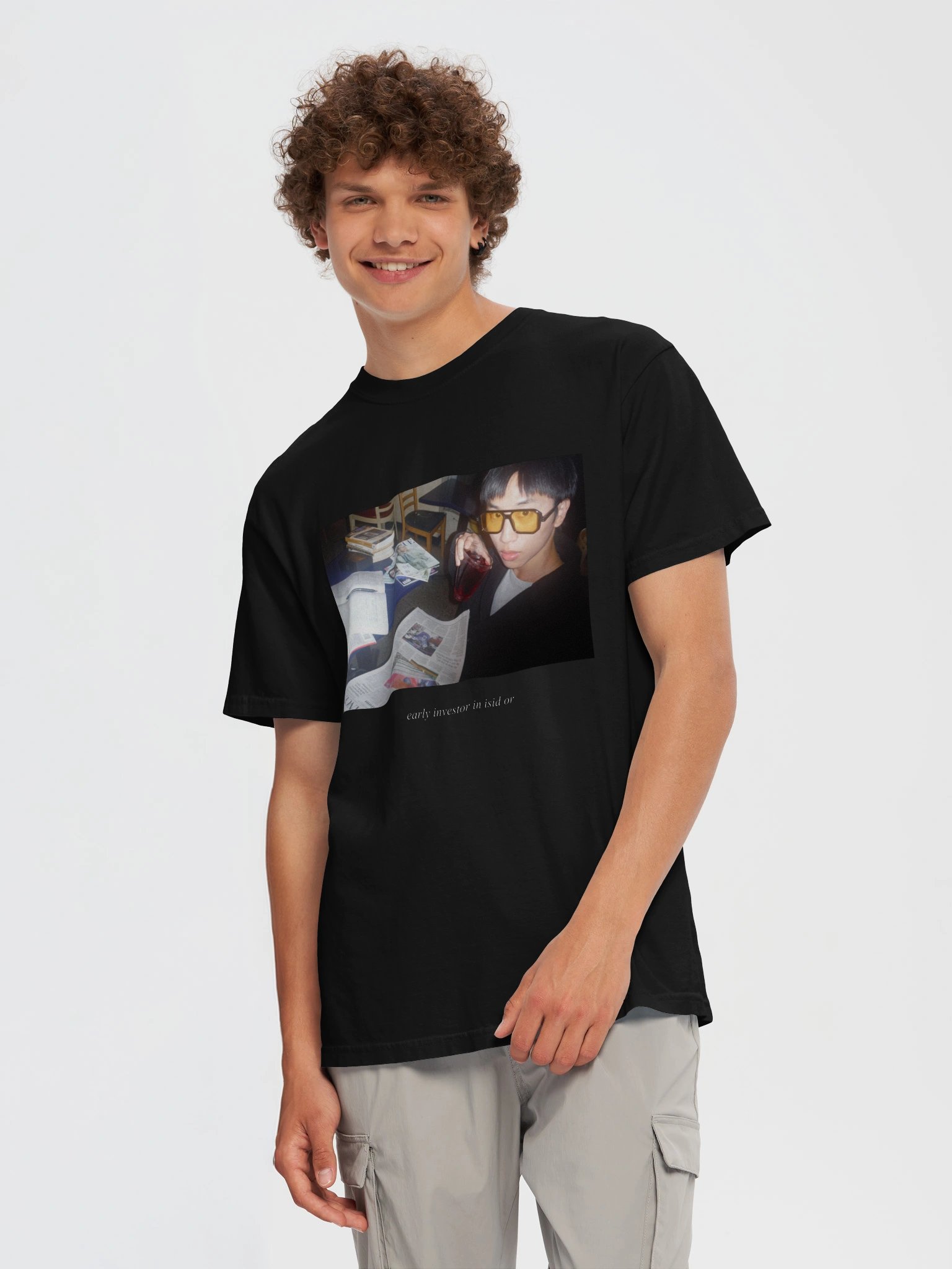 "Early Investor in isid or" T-Shirt - Alternative Design [Black] product image (5)