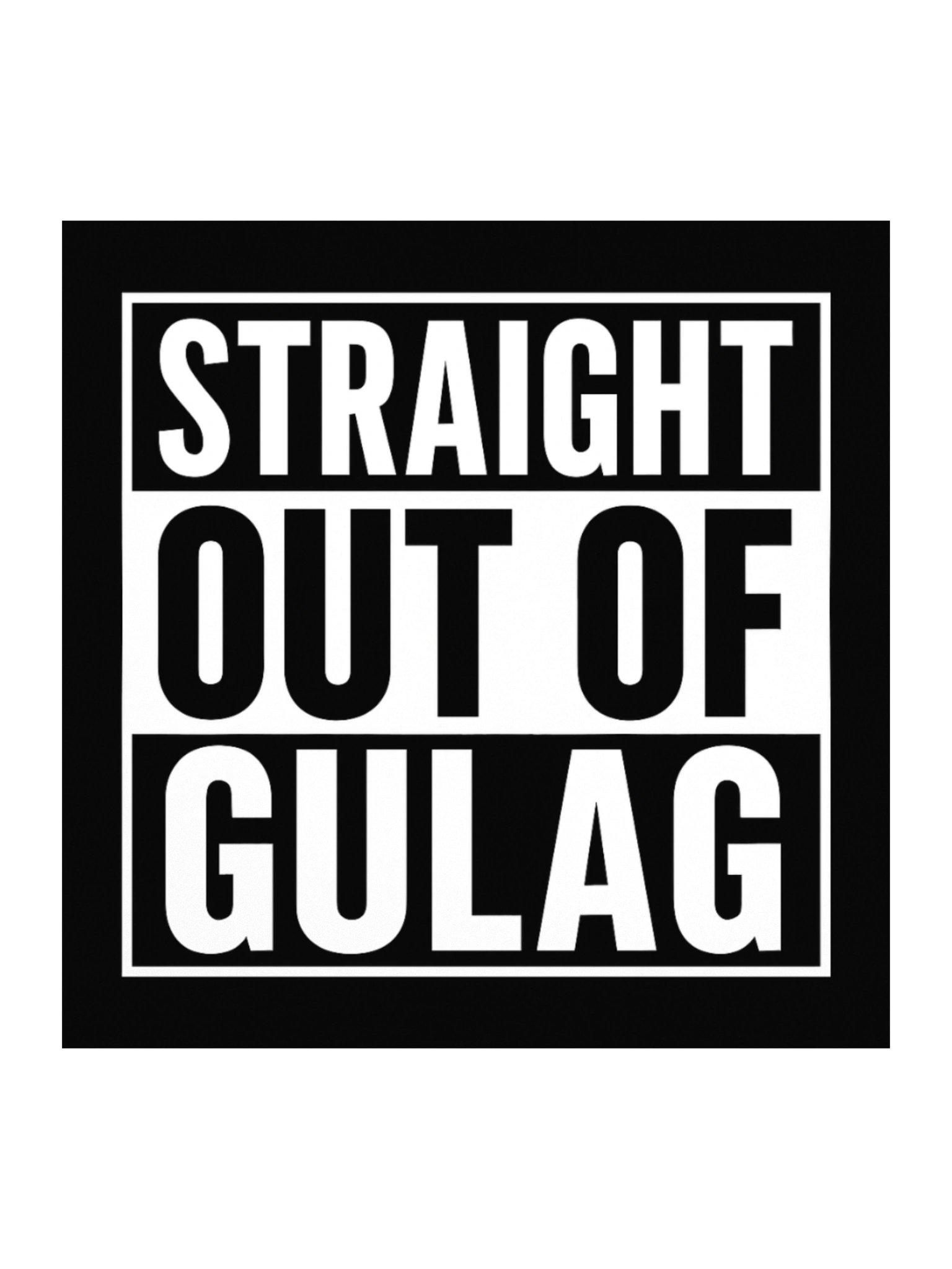Straight Out of Gulag Kiss Cut Sticker product image (1)