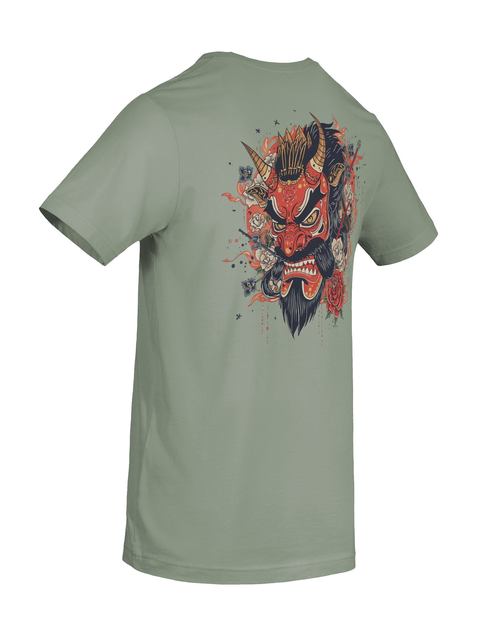 The Bold Oni Mask Streetwear T-Shirt product image (8)
