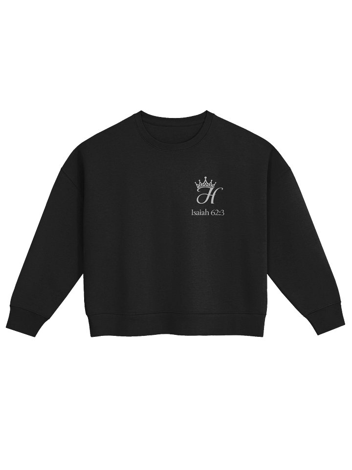 Crown-Her Foundations Sweatshirt — White Mark product image (1)