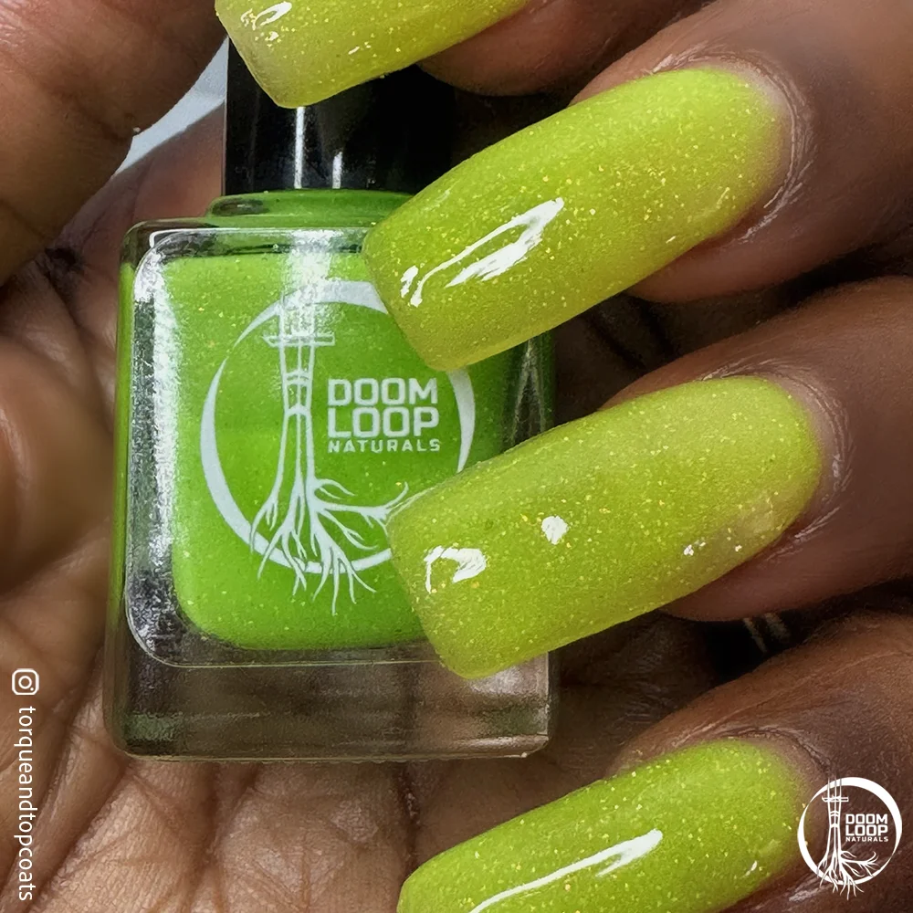NO THANKS I ALREADY ATE - Neon Yellow-Green Glow-In-The-Dark Jelly Nail Polish product image (4)
