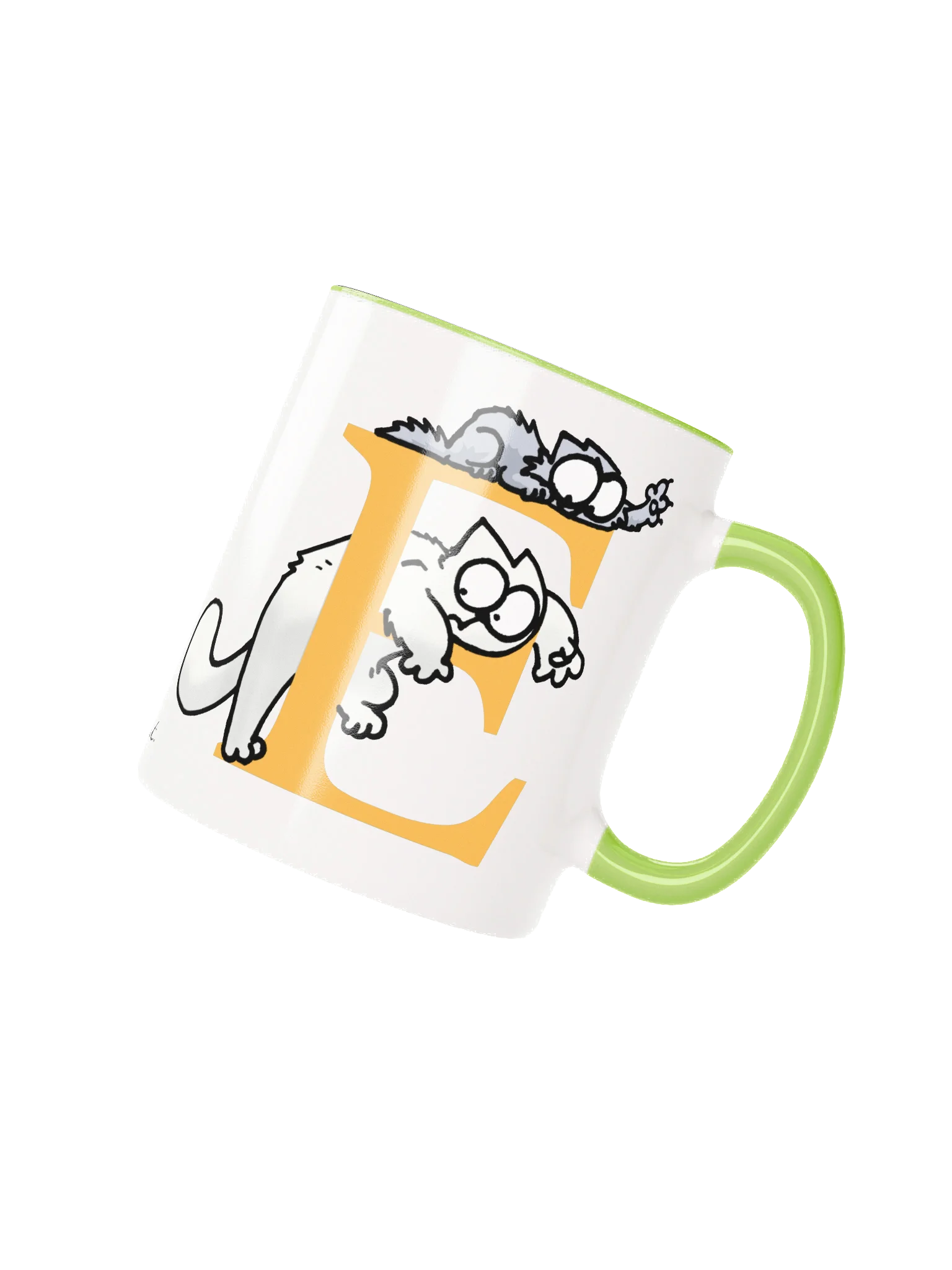 Cat Monogram Mug - E product image (1)