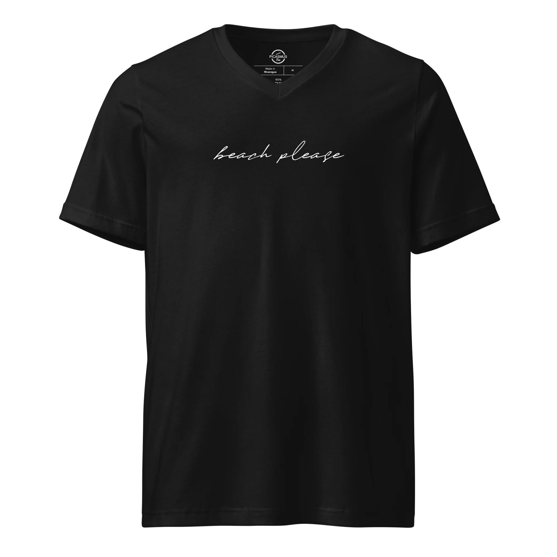 Beach please V-Neck Jersey tee product image (1)