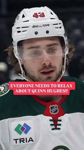 Everyone needs to relax about Quinn Hughes! We have seen this before…

Search “10K Takes” on YouTube or wherever you get your...