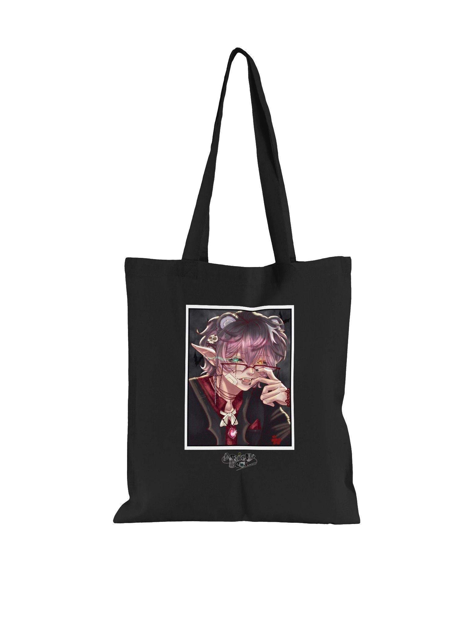Anxiety Bear Human Faces Canvas Bag product image (5)