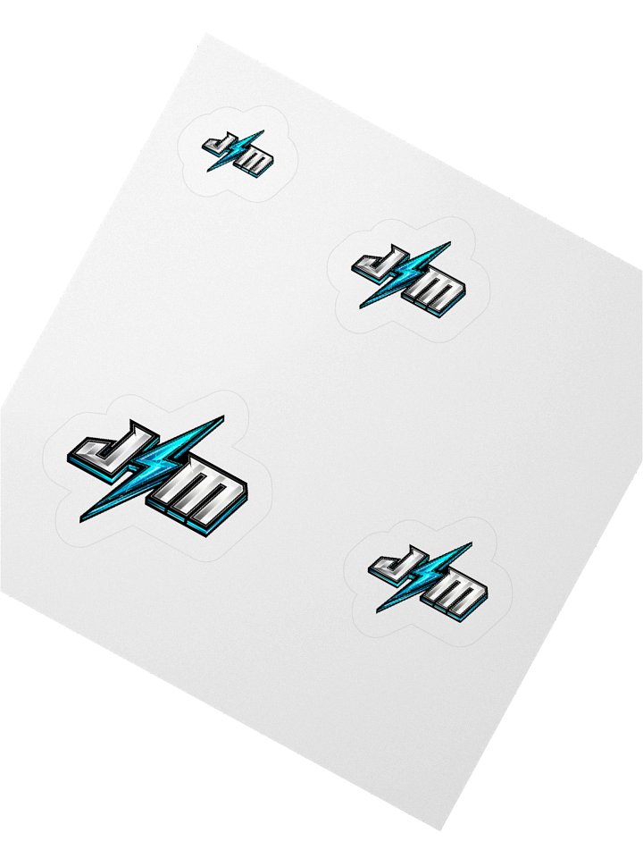 JSM Lightning Bolt Kiss Cut Stickers product image (8)