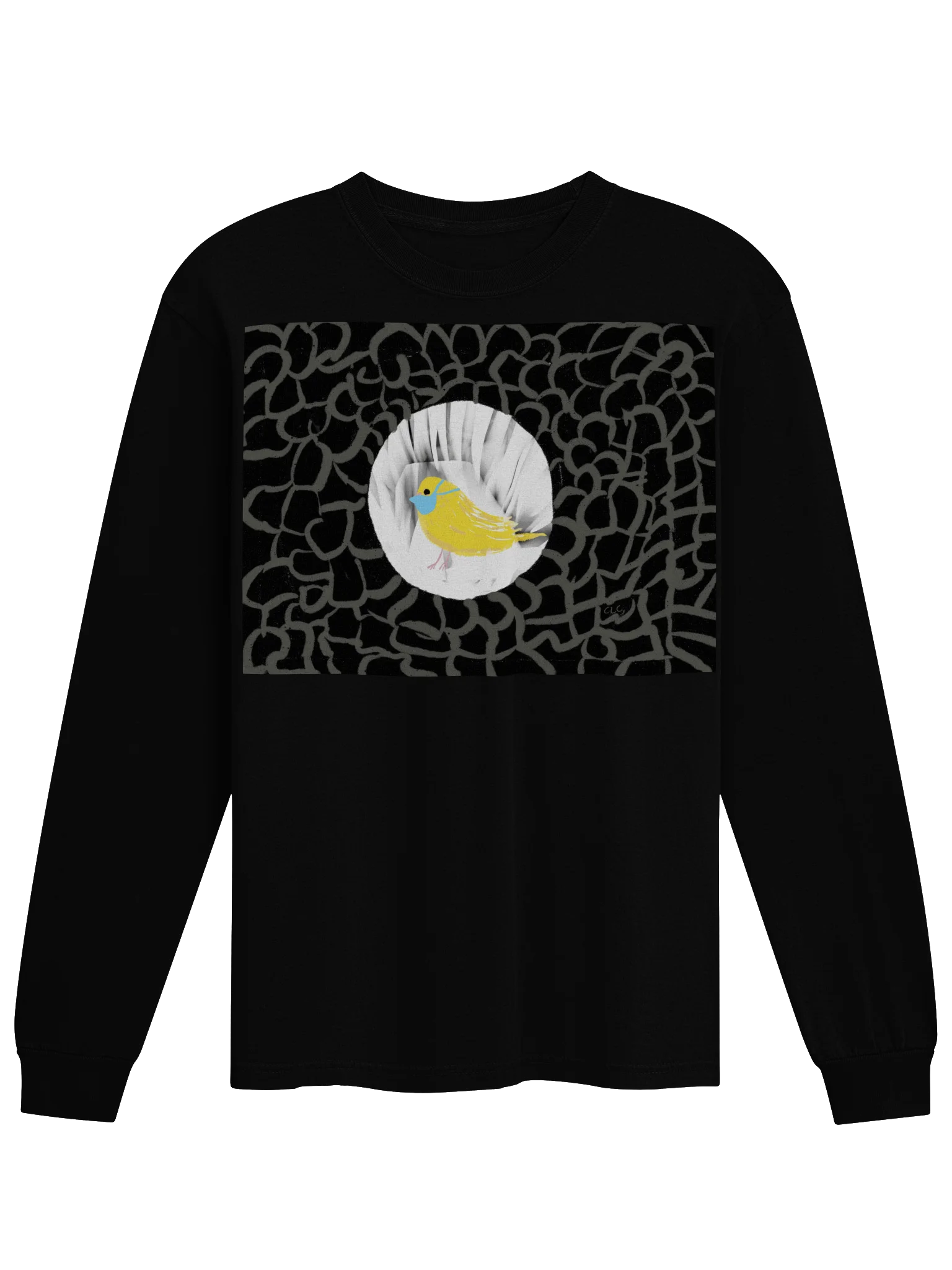 Canary In The Coalmine (mask version) long sleeve tee product image (3)
