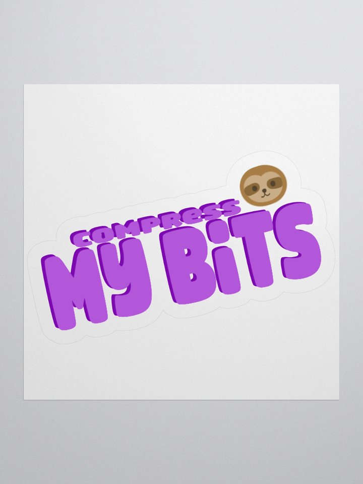 Compress My Bits Sticker product image (2)
