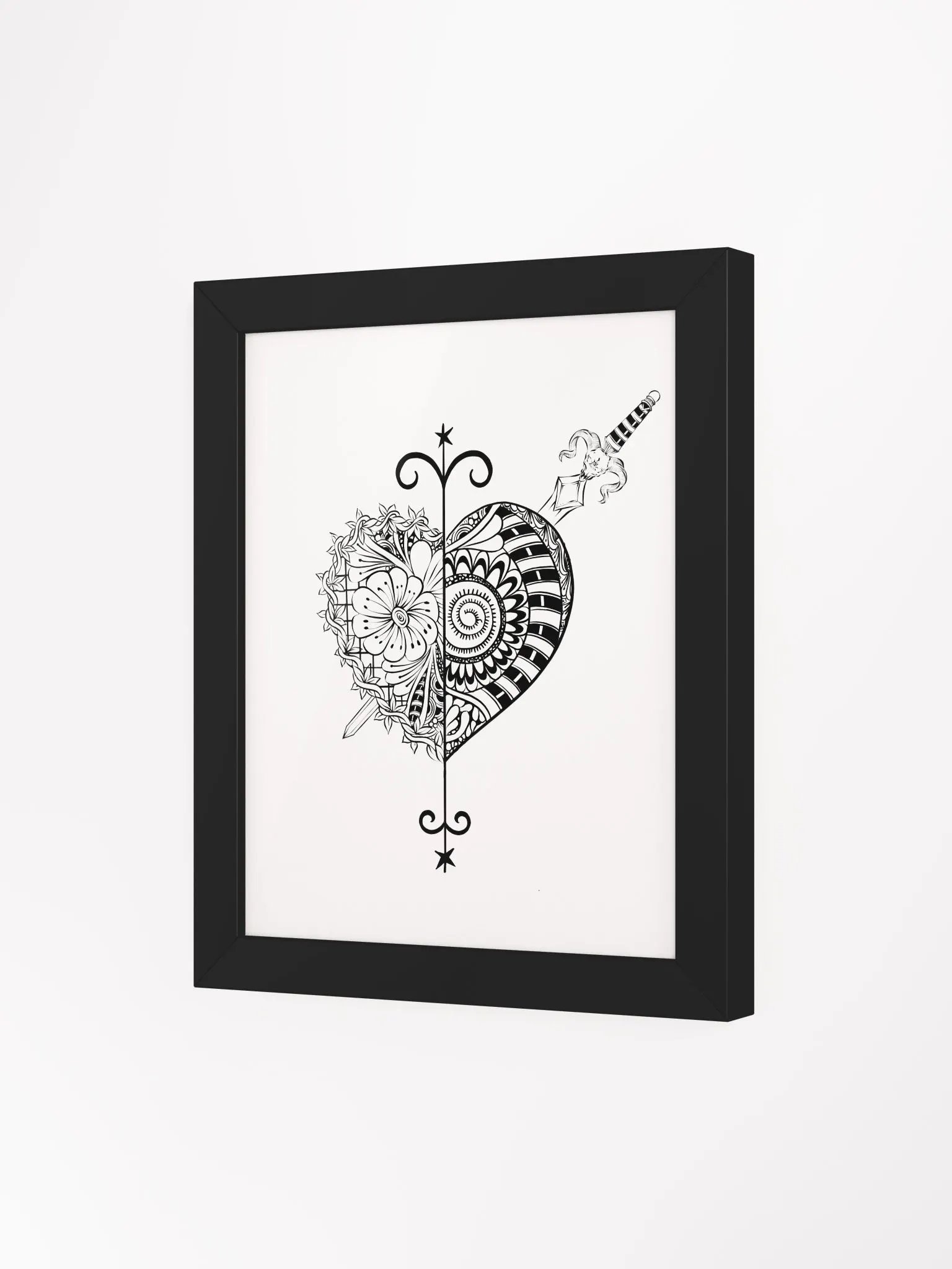 Frame with Erzulie Danthor vèvè product image (3)