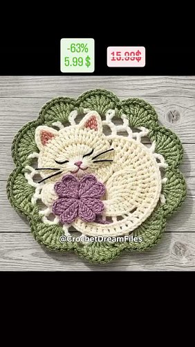 ⏰ 24-Hour Special Offer! 🧶🐱

✨ Sleeping Cat Coaster Crochet Pattern

💖 Now Only $5.99 (Regular Price: $15.99)

🔥 Save over 63...