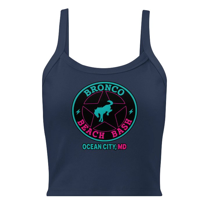 2025 Bronco Beach Bash Ocean City / Destination Bigfoot Bronco Collab | Full Send Women's Bella + Canvas Micro-Rib Tank Top (Multiple Colors Available) product image (2)