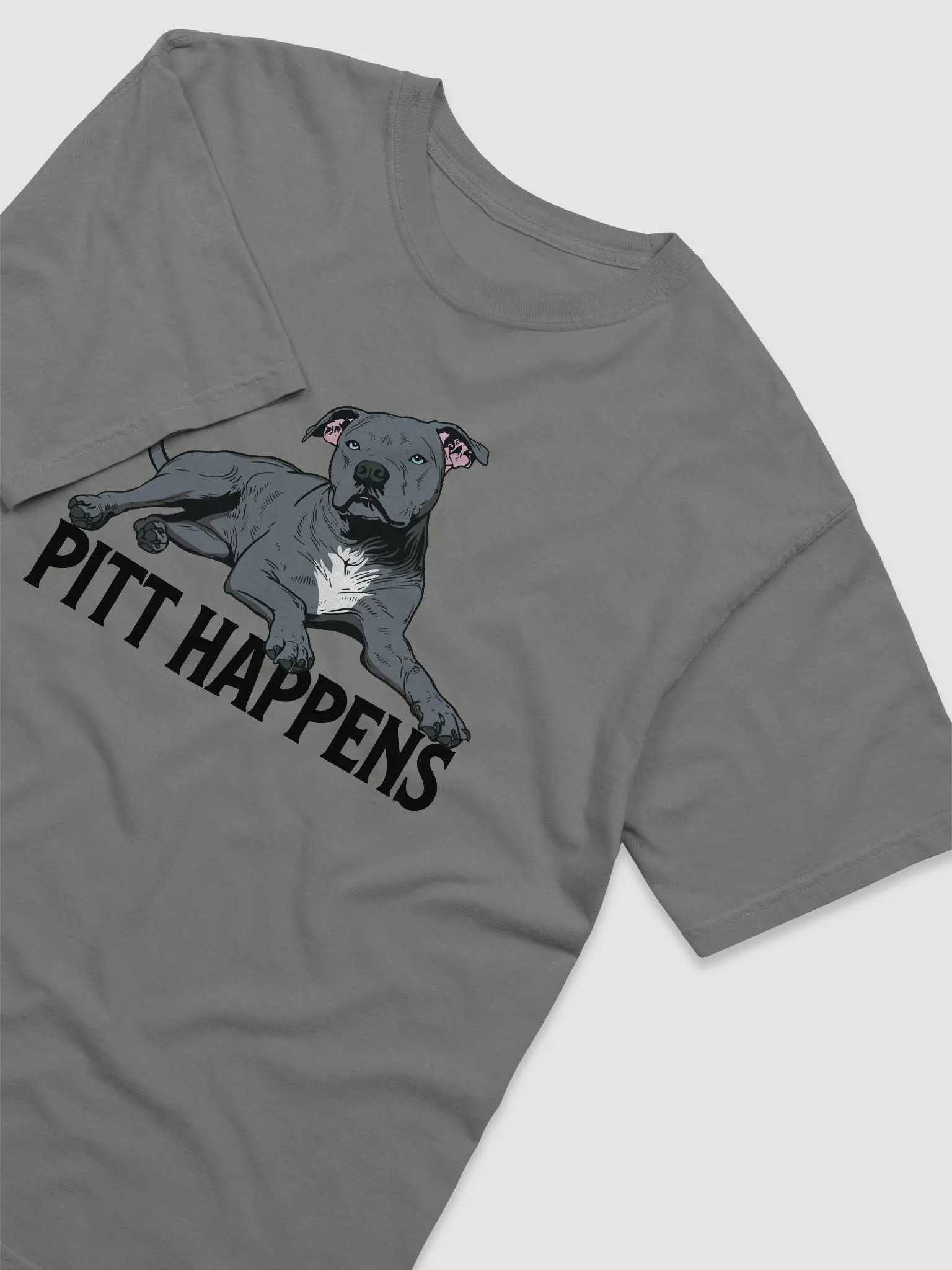 Pitt Happens T-Shirt of a Pitbull Terrier | Funny T-Shirt for Pitbull, Bully, and Staffordshire Terrier Paw-rents product image (6)