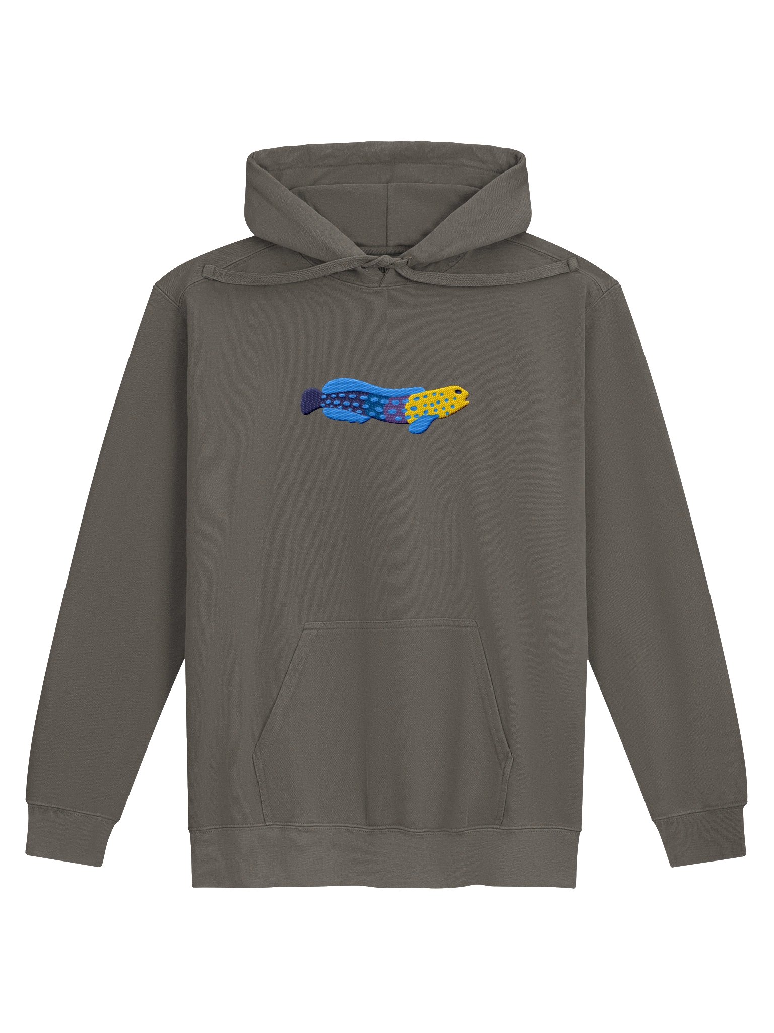 Blue Spotted Jawfish Embroidered Hoodie | Saltwater Reef Aquarium & Ocean Lover Apparel product image (6)