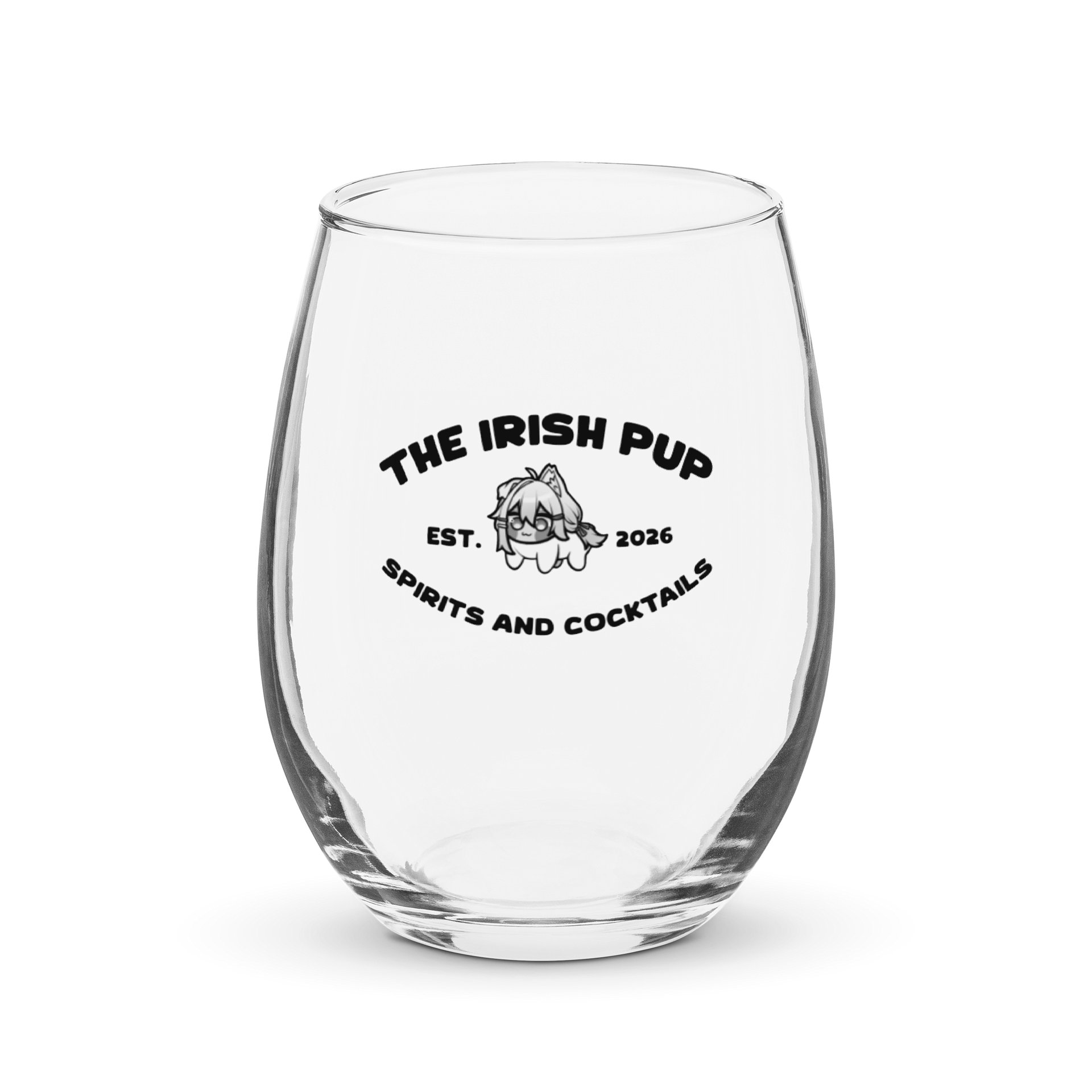 The Irish Pup Wine Glasses product image (1)