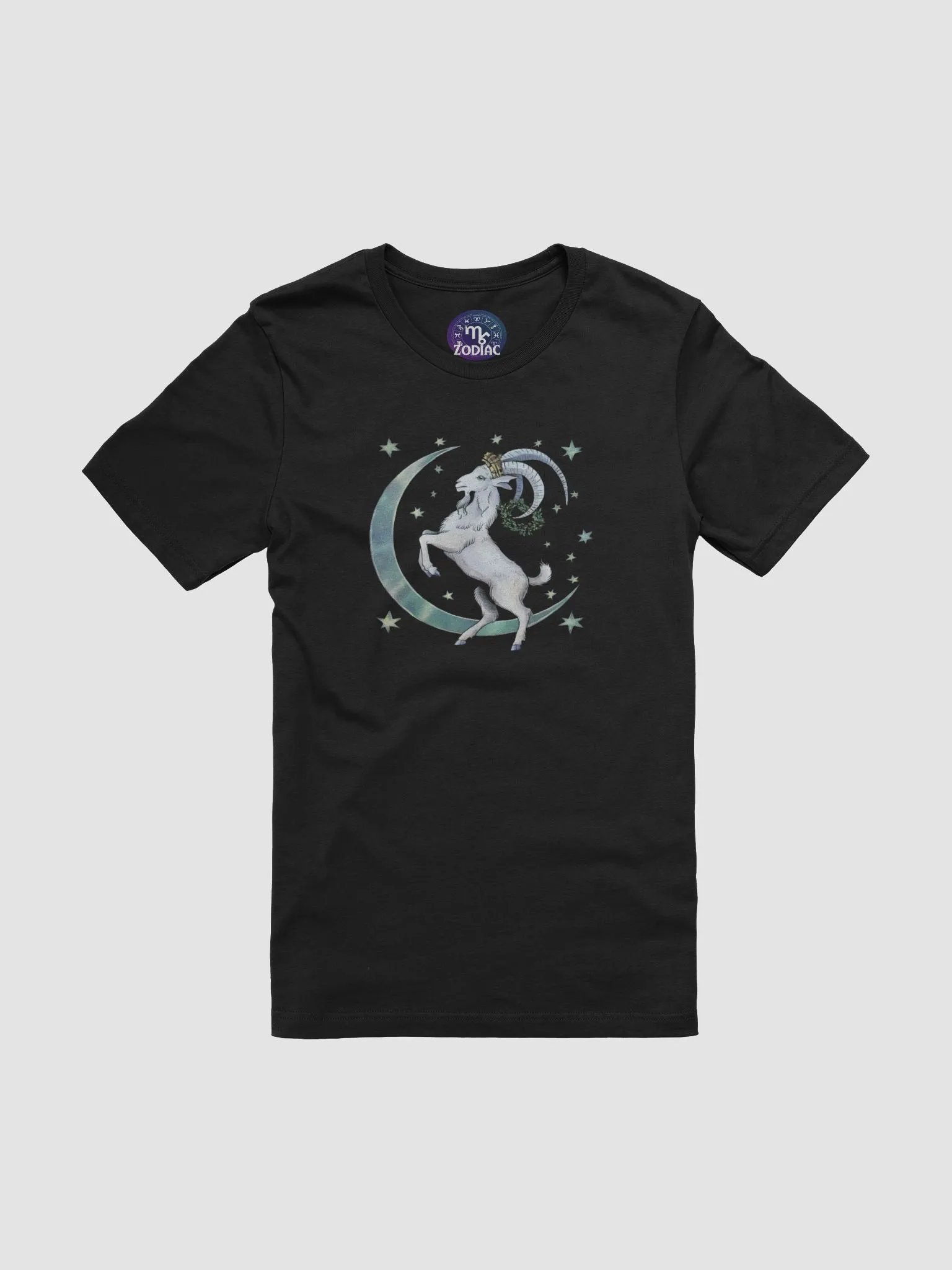Unisex Capricorn Zodiac T-Shirt - Enchanting Goat and Celestial Design, Astrology Gift product image (3)