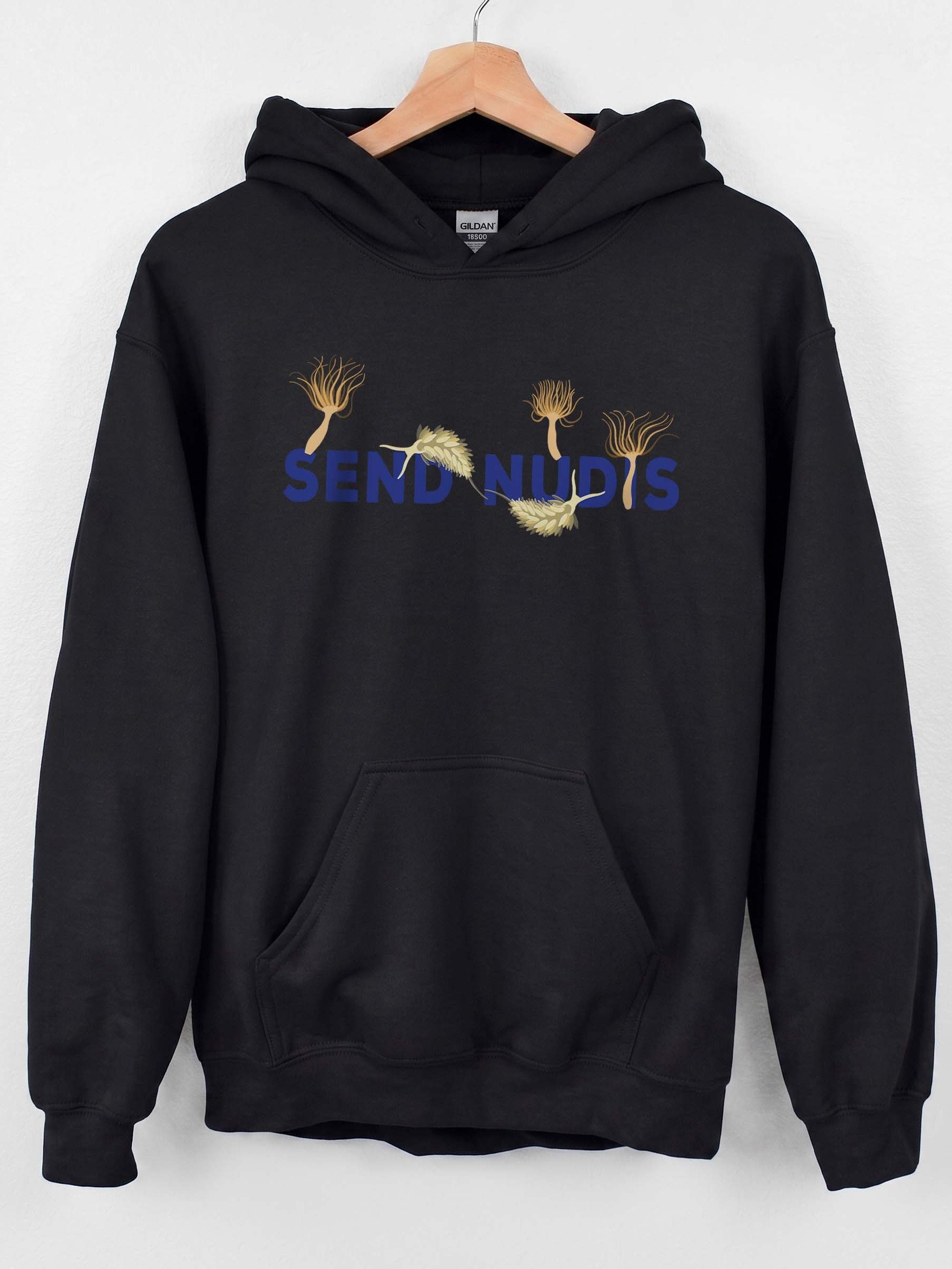 Send Nudis Berghia Nudibranch Hoodie for Reef Aquarium Lovers product image (1)