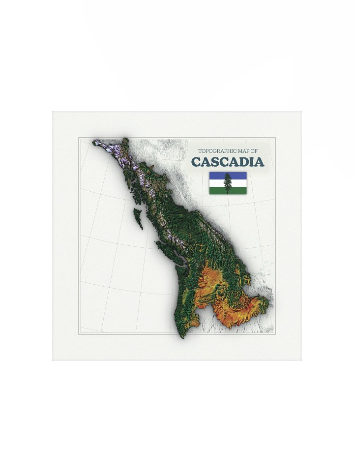 The topography of Cascadia product image (1)