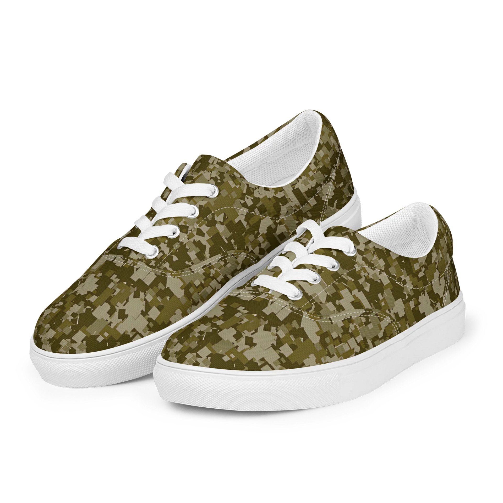 Pixelated Camo Men's Canvas Shoes product image (3)