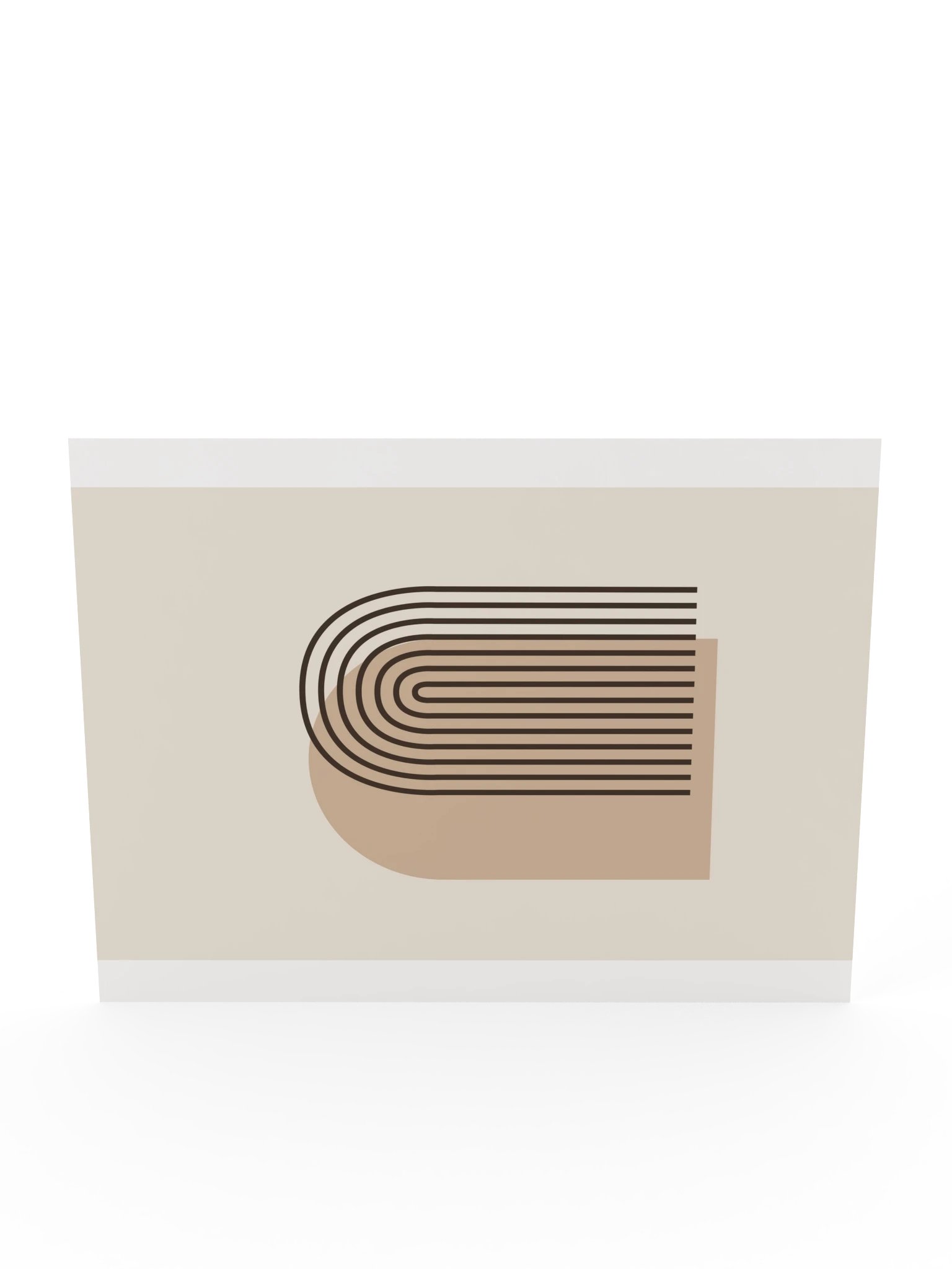 Mocha Layered Arch Print | Neutral Bathroom Wall Art product image (12)