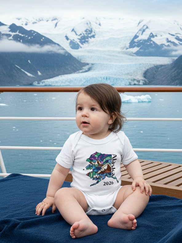 Great Alaskan Family Adventure: Stained Glass Baby Bodysuit product image (5)