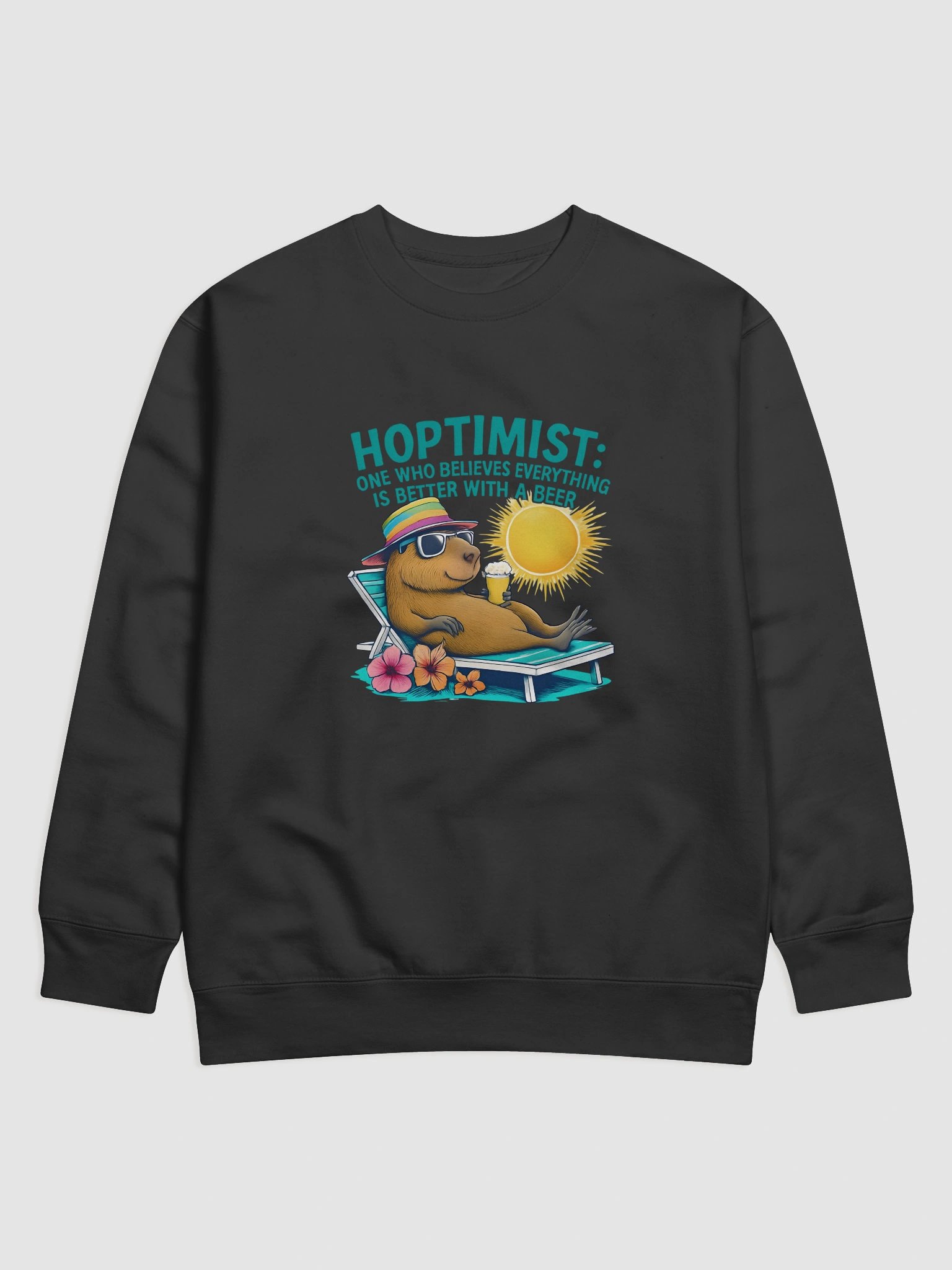 Hoptimist Premium Sweatshirt – Warmth with a Hoppy Outlook product image (2)
