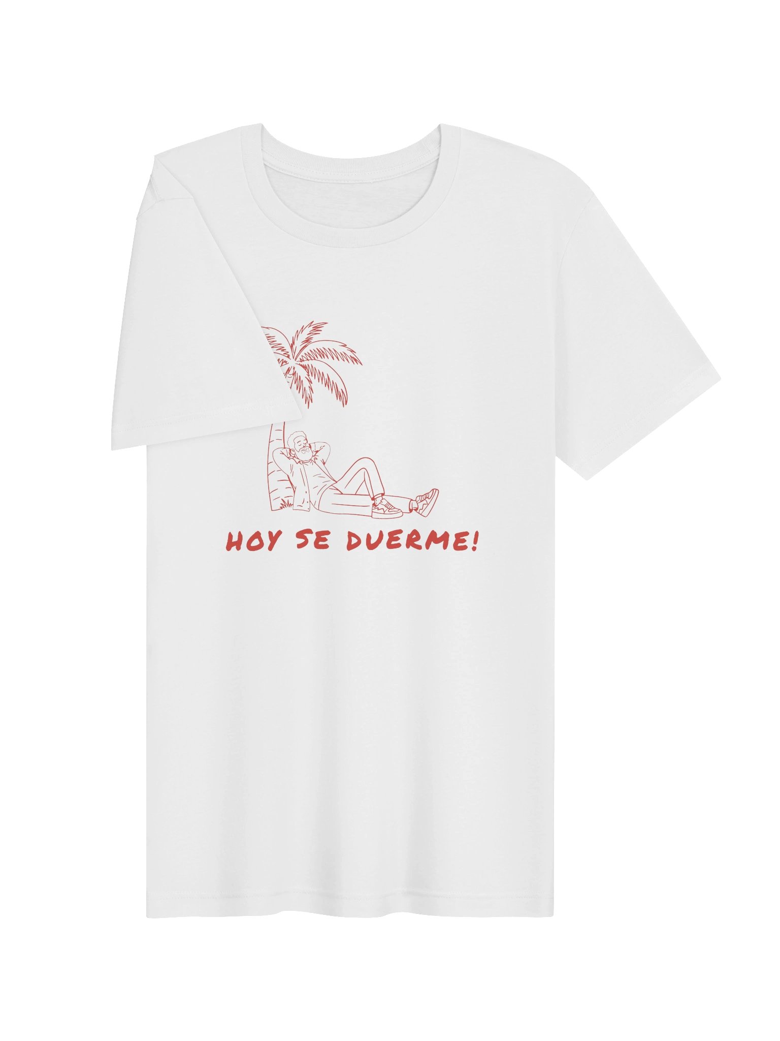 Hoy Se Duerme Tee — White & Vintage White product image (3)