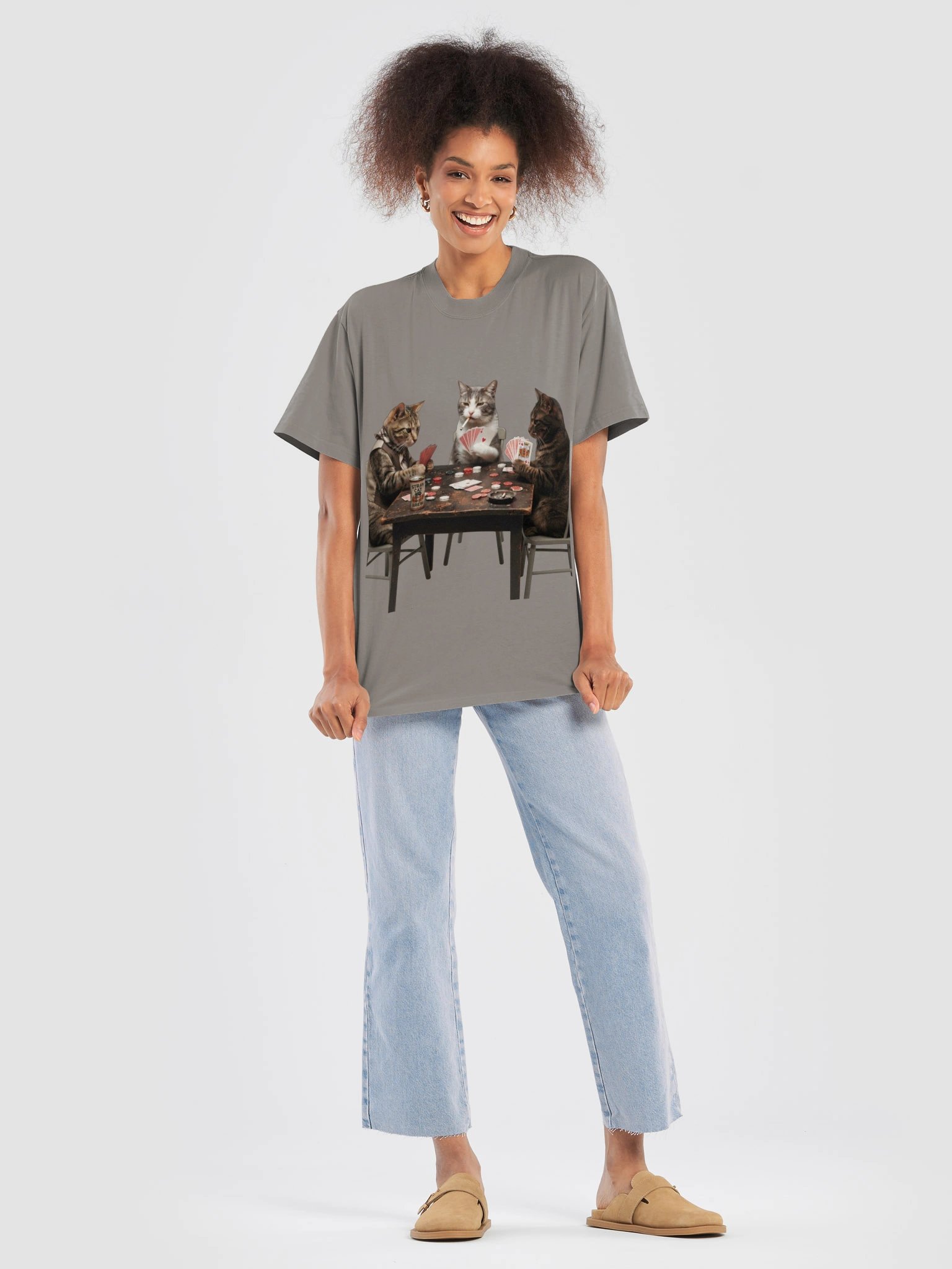 Funny Cats Playing Poker T-Shirt product image (26)