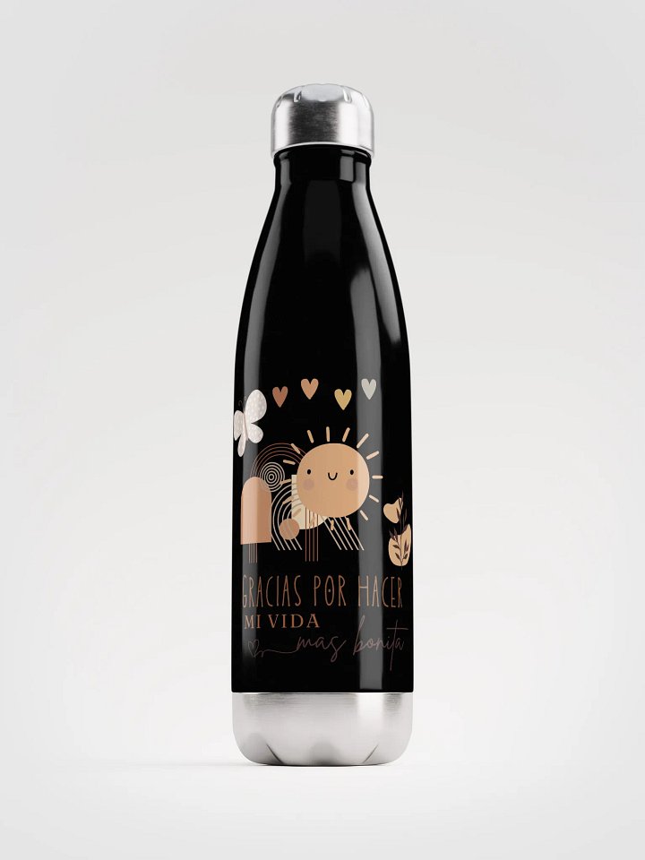 Boho Design Gracias por hacer mi vida mas bonita Steel water bottle product image (2)