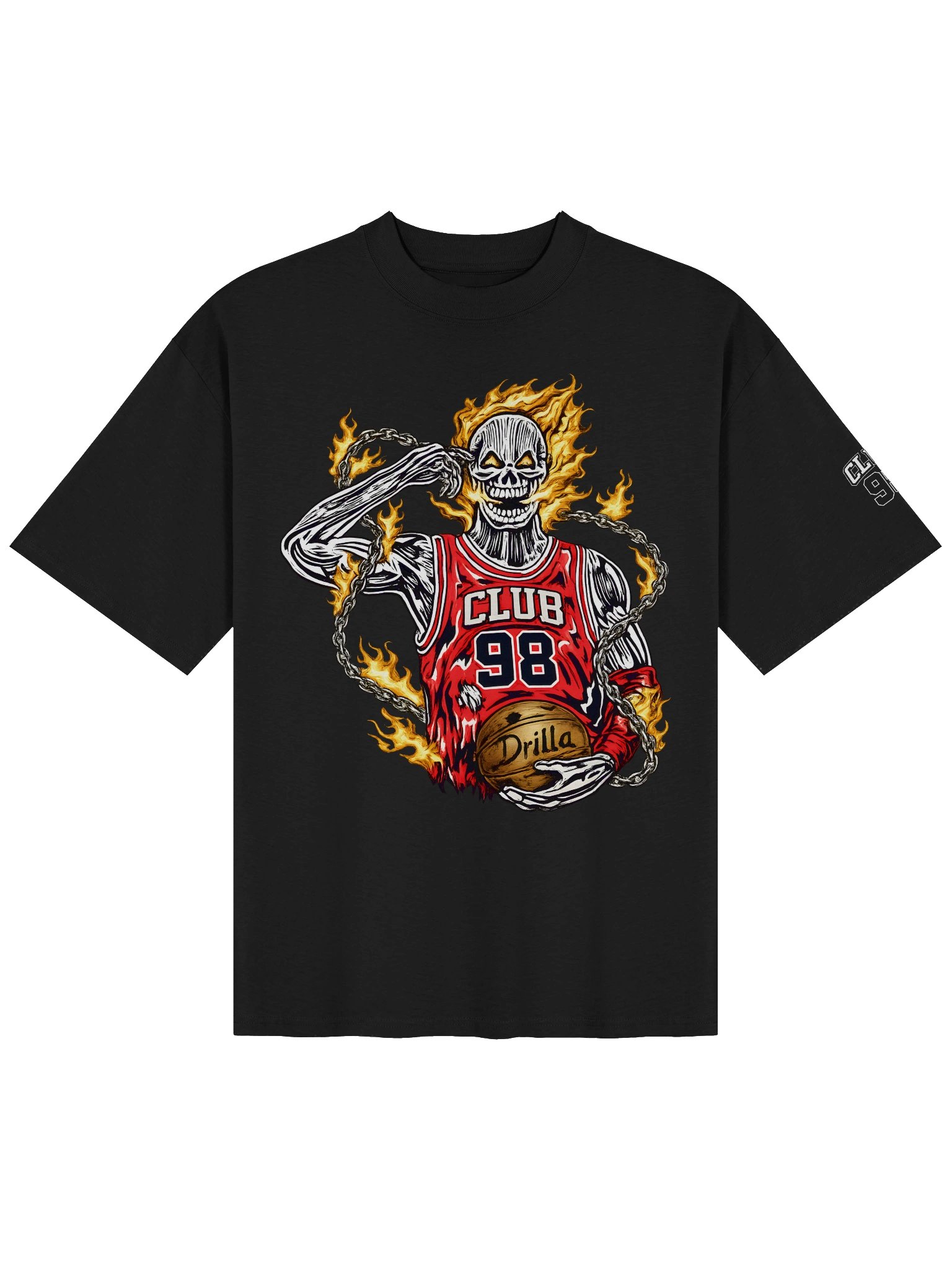 Drilla Skeleton Oversized Tee product image (1)
