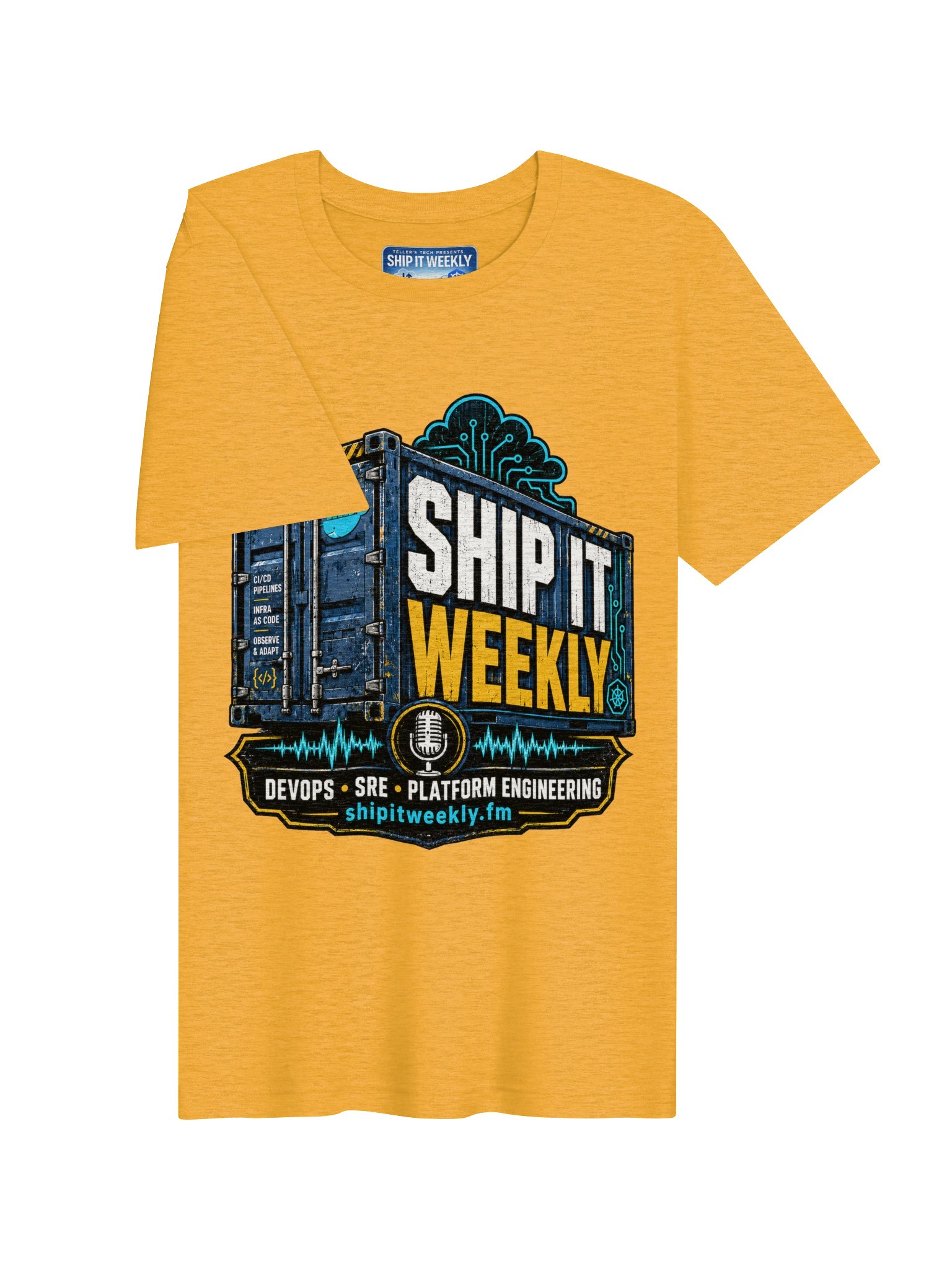Containerized Chaos | Ship It Weekly DevOps Tee product image (3)