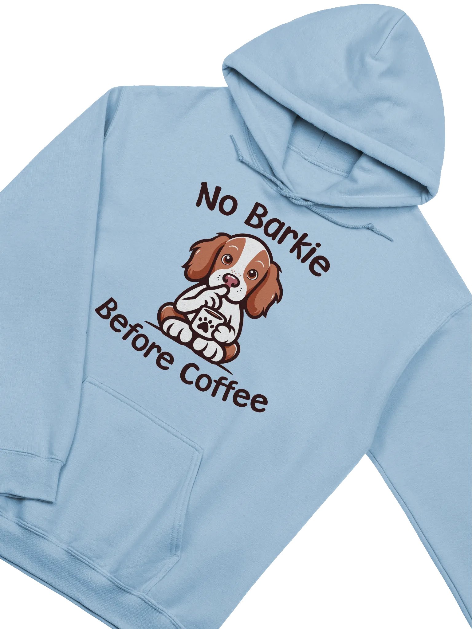 No Barkie Before Coffee Brittany Hoodie product image (2)