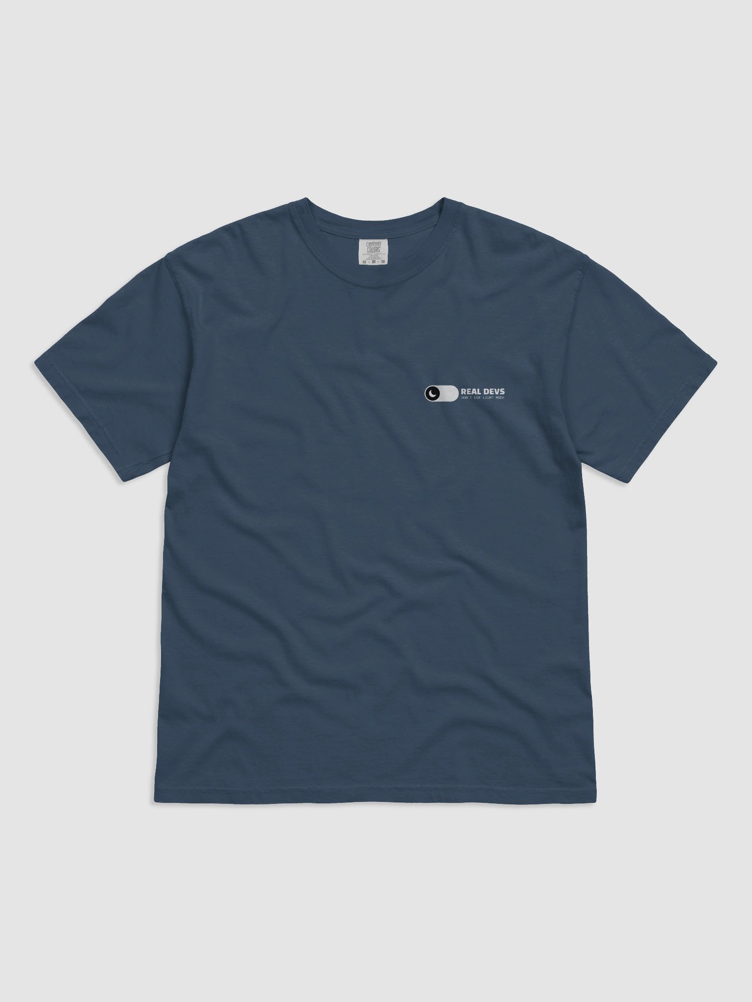 "Real devs don’t use light mode" Tee – Built for Code After Hours product image (5)