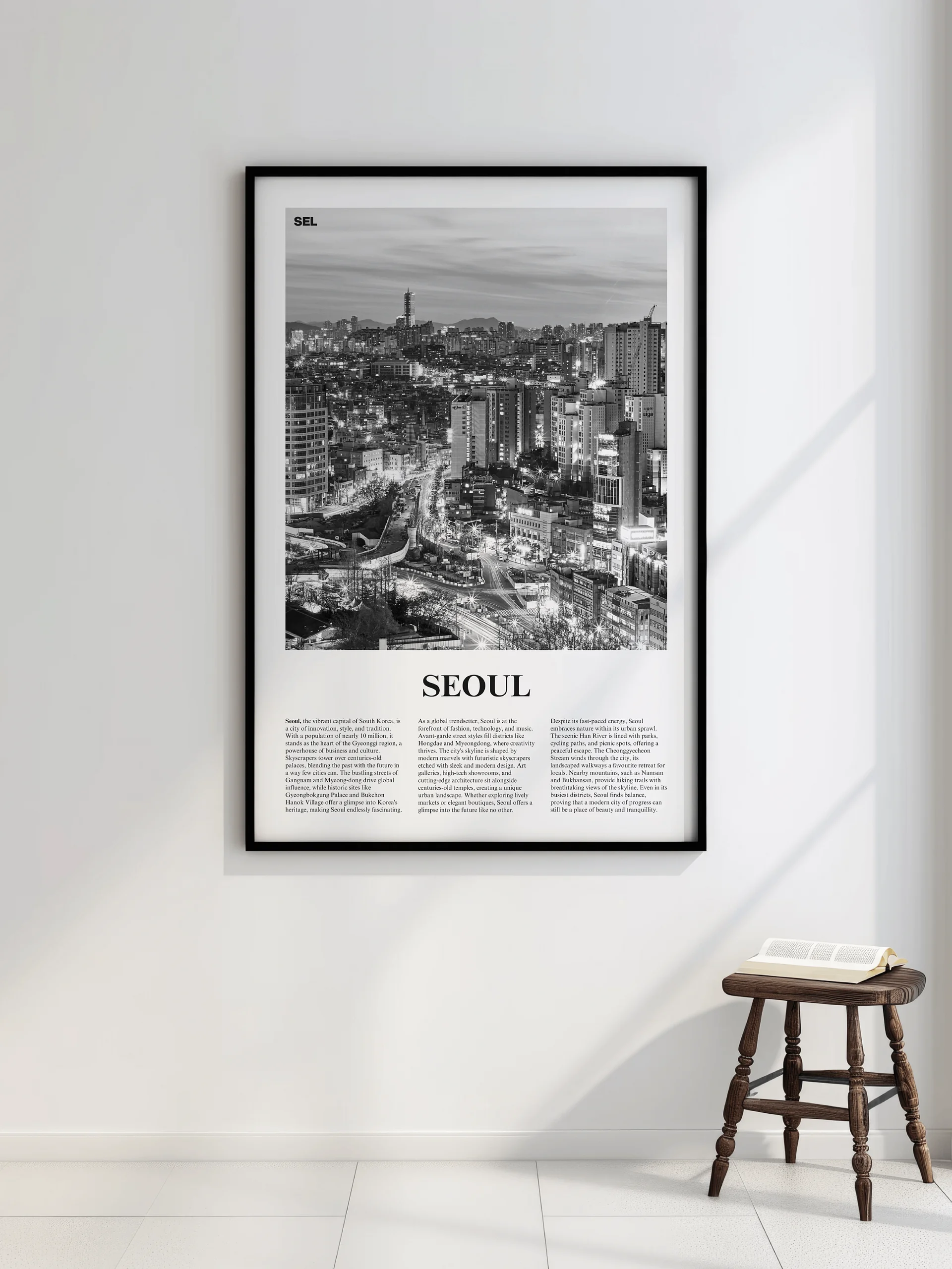 Seoul 02 Newspaper Poster | Framed product image (2)