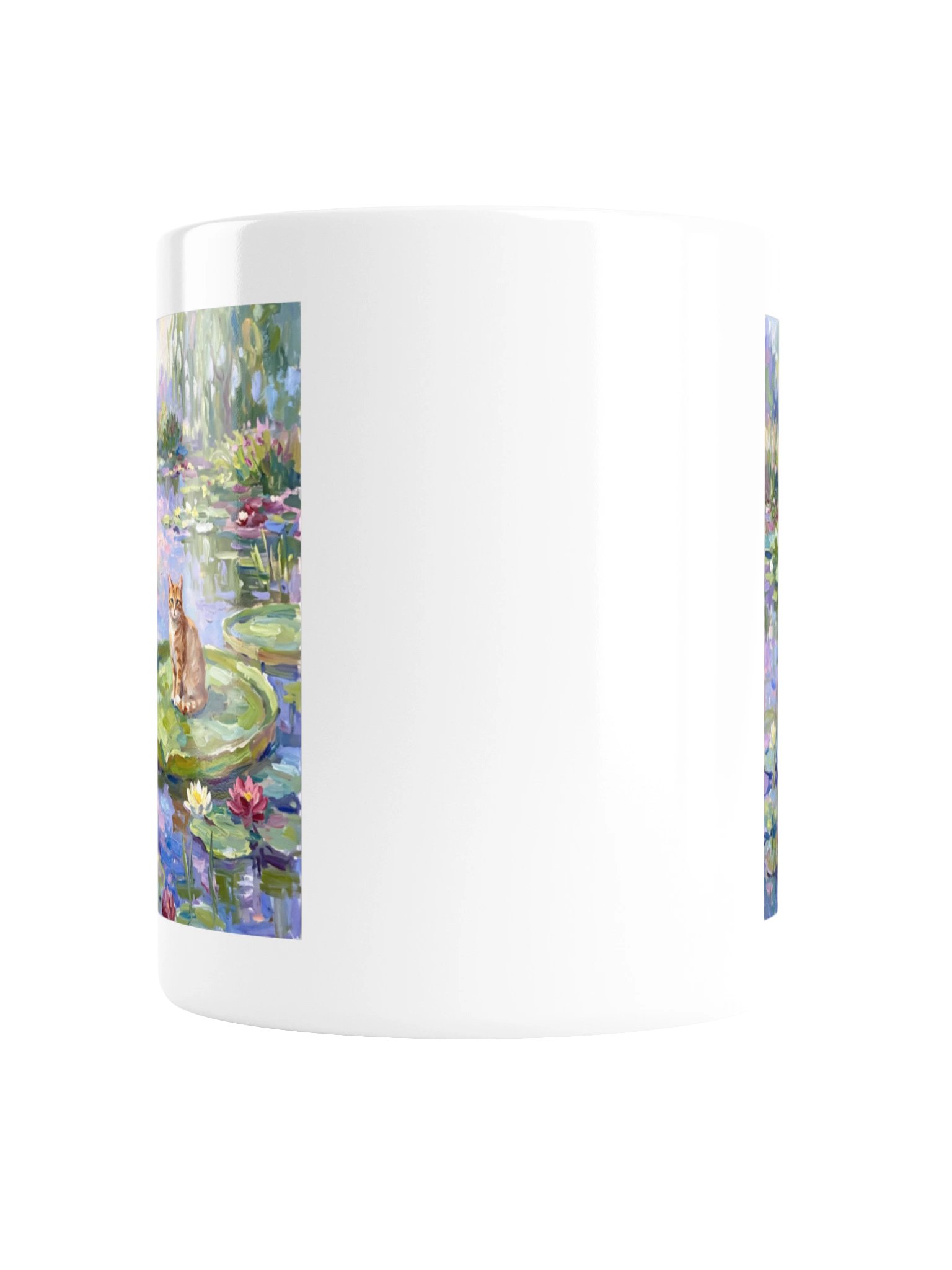 Water Lilies Cat Mug product image (2)
