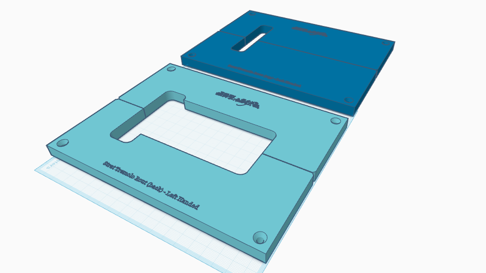 Stratocaster Tremolo Router Template LEFT HANDED (3D Print Files ...