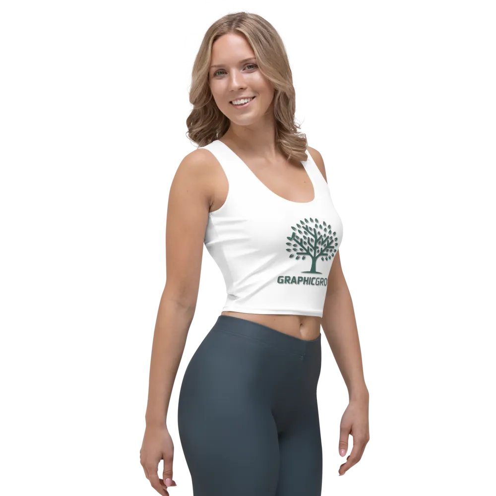 Women's Graphic Crop Top by Graphic Grove - White product image (4)