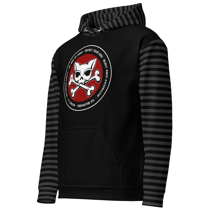 My Politics Kat Skull Striped Hoodie product image (2)