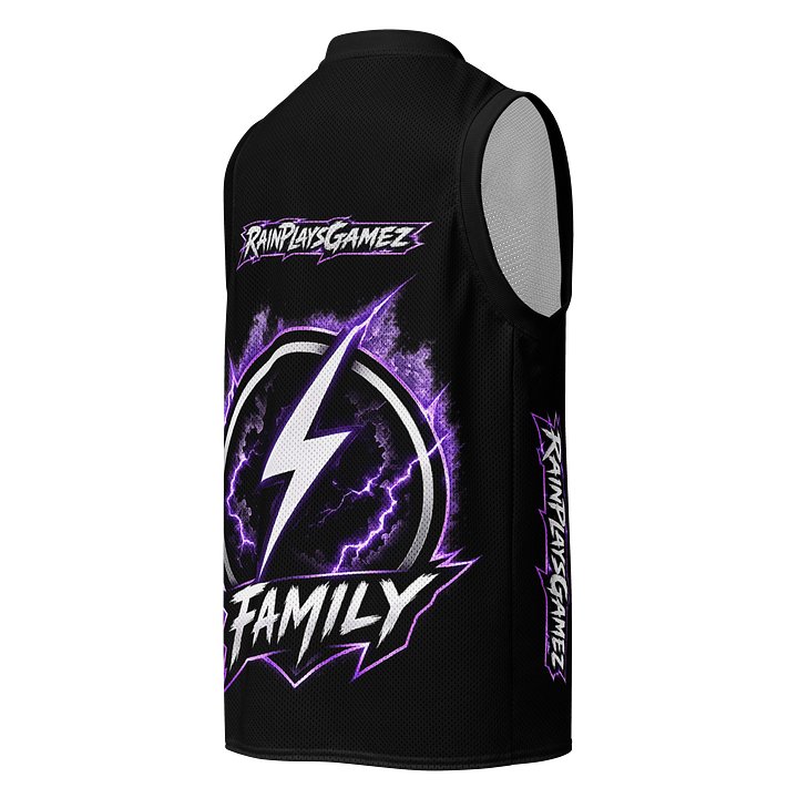 Family Lightning All‑Over Basketball Jersey — Rain Plays Gamez product image (2)