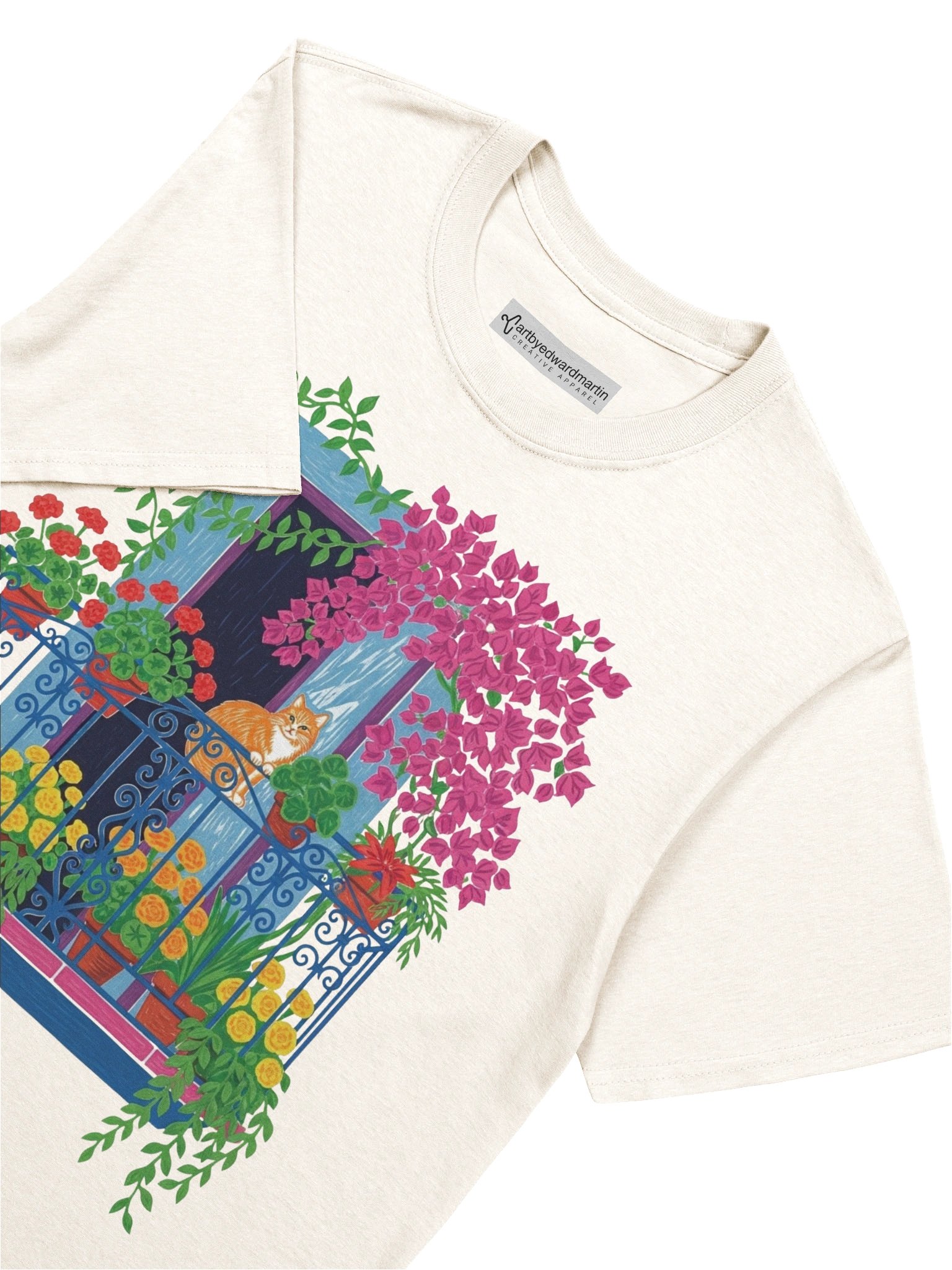 Balcony Cat Unisex Tee product image (127)