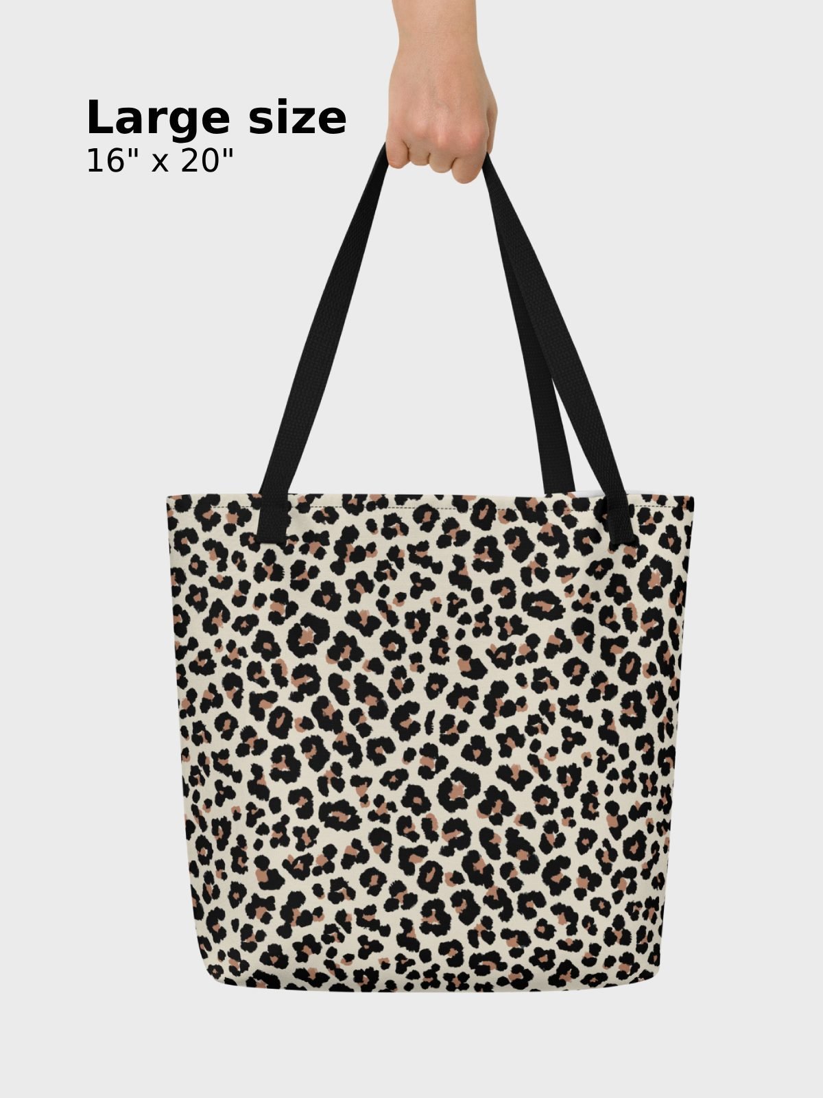 Tote Bag "Abstract Animal Leopard Skin Fur Pattern" product image (3)